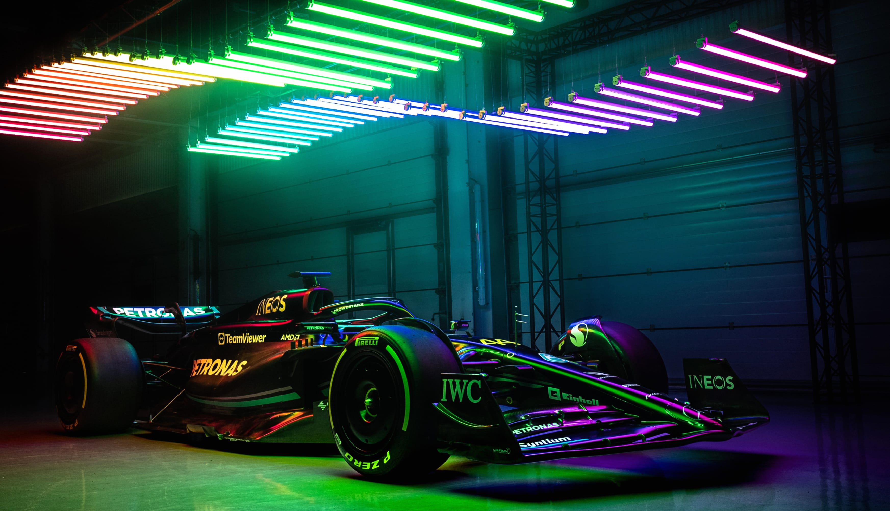 Mercedes-AMG F1 W14 E Performance Neon Lights wallpapers HD quality