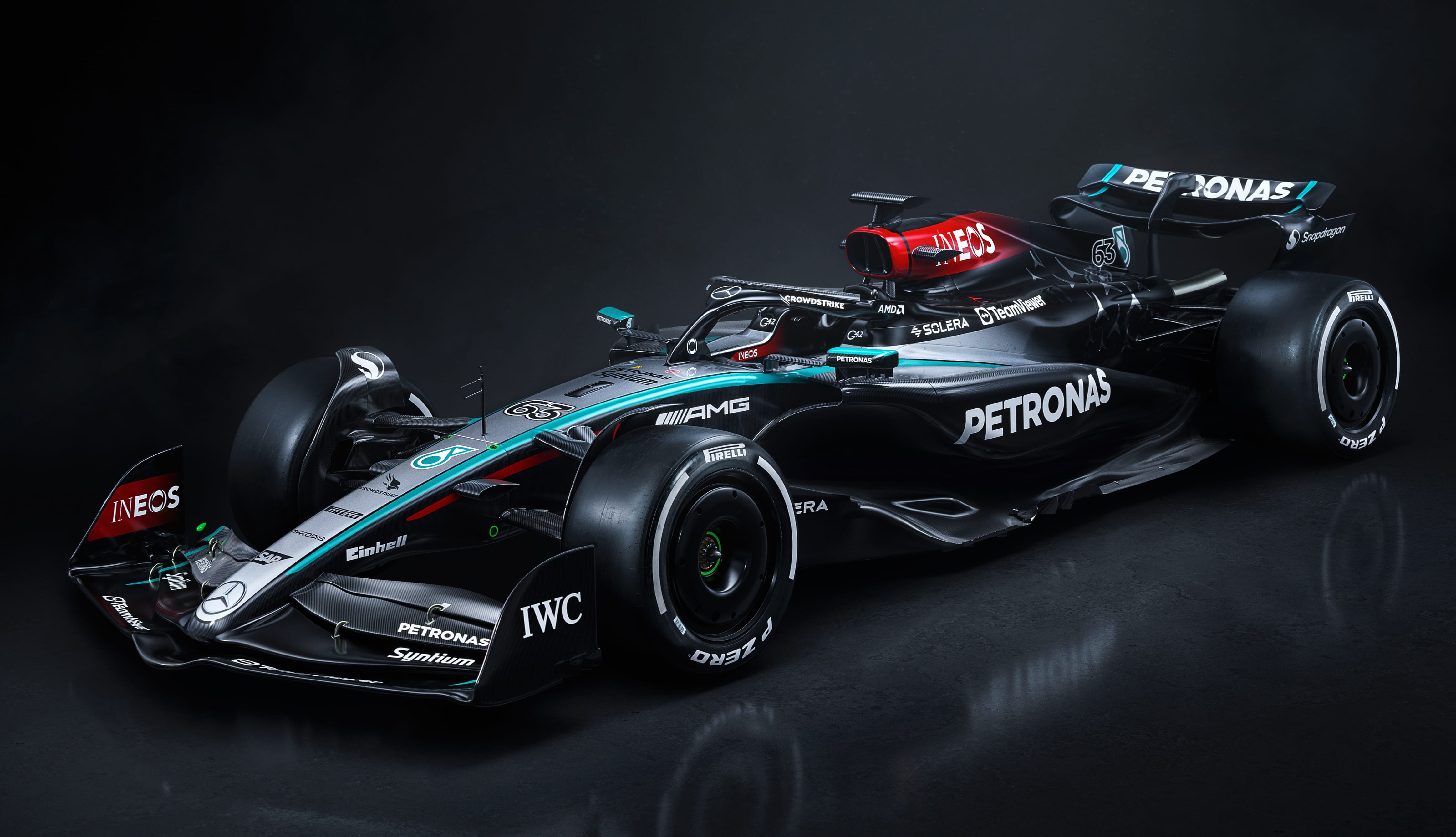 Mercedes-AMG F1 W15 E Performance at 320 x 480 iPhone size wallpapers HD quality