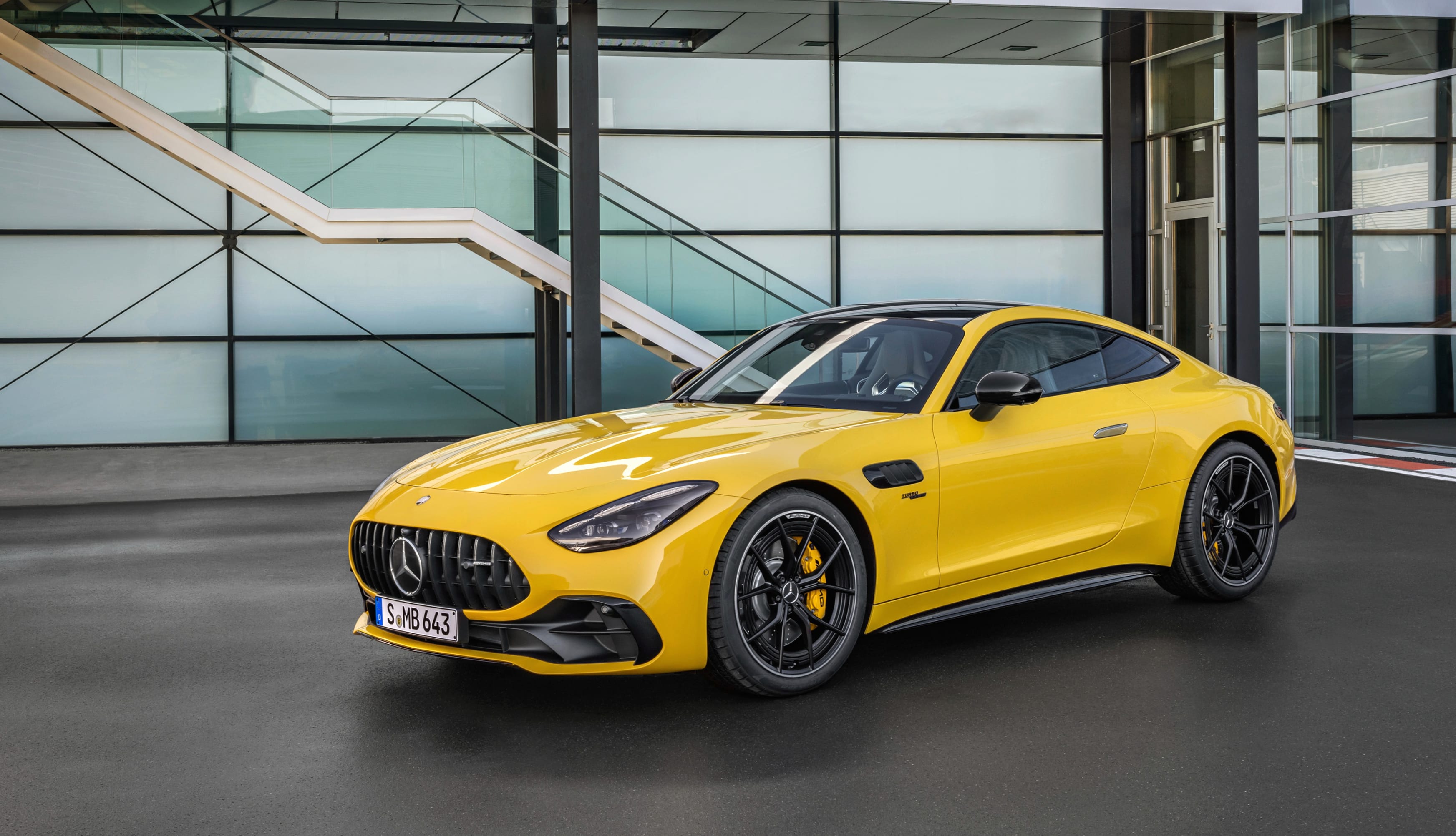 Mercedes-AMG GT 43 Coupé 2024 at 1366 x 768 HD size wallpapers HD quality