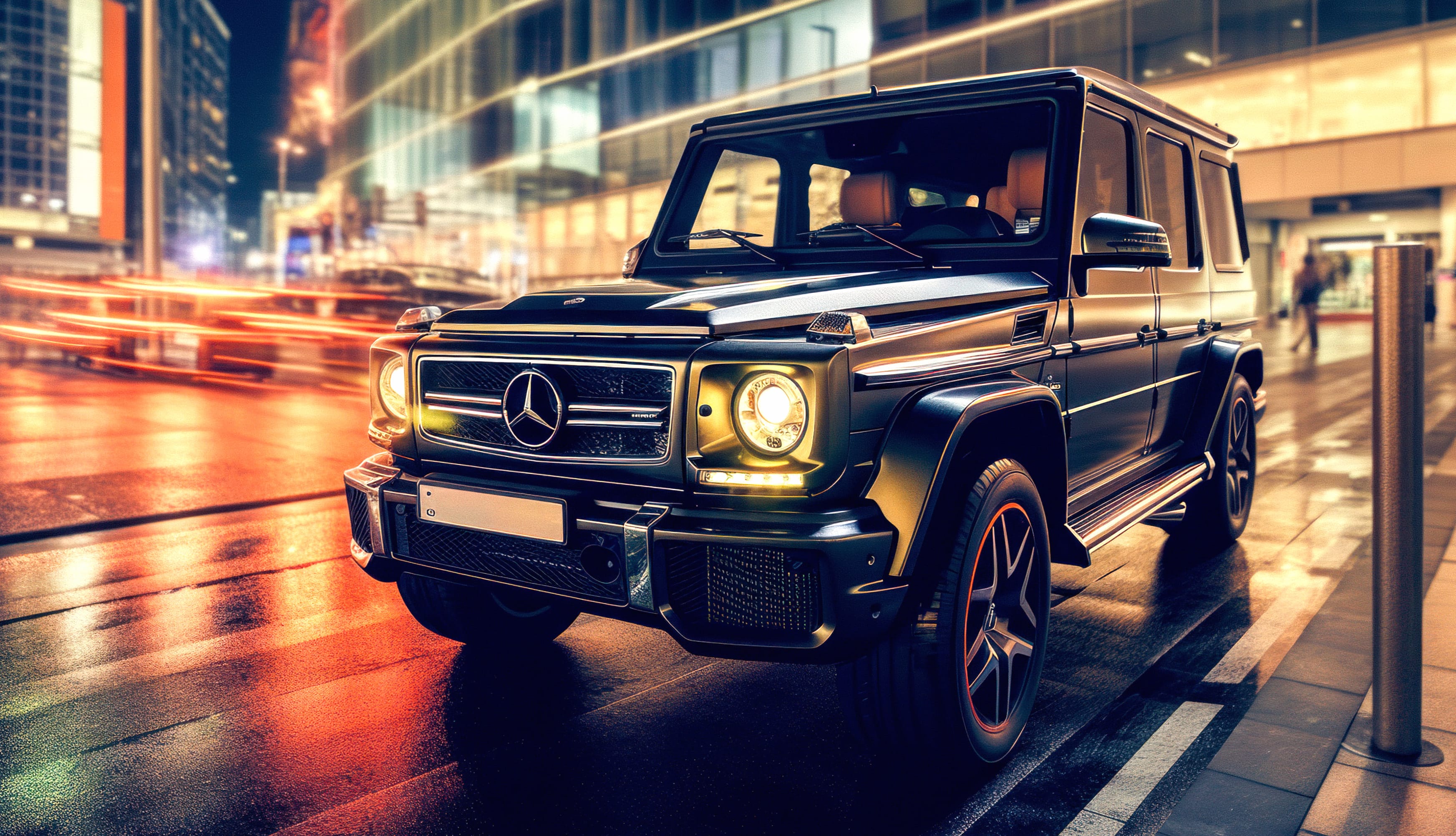 Mercedes-Benz AMG G 63 City night wallpapers HD quality