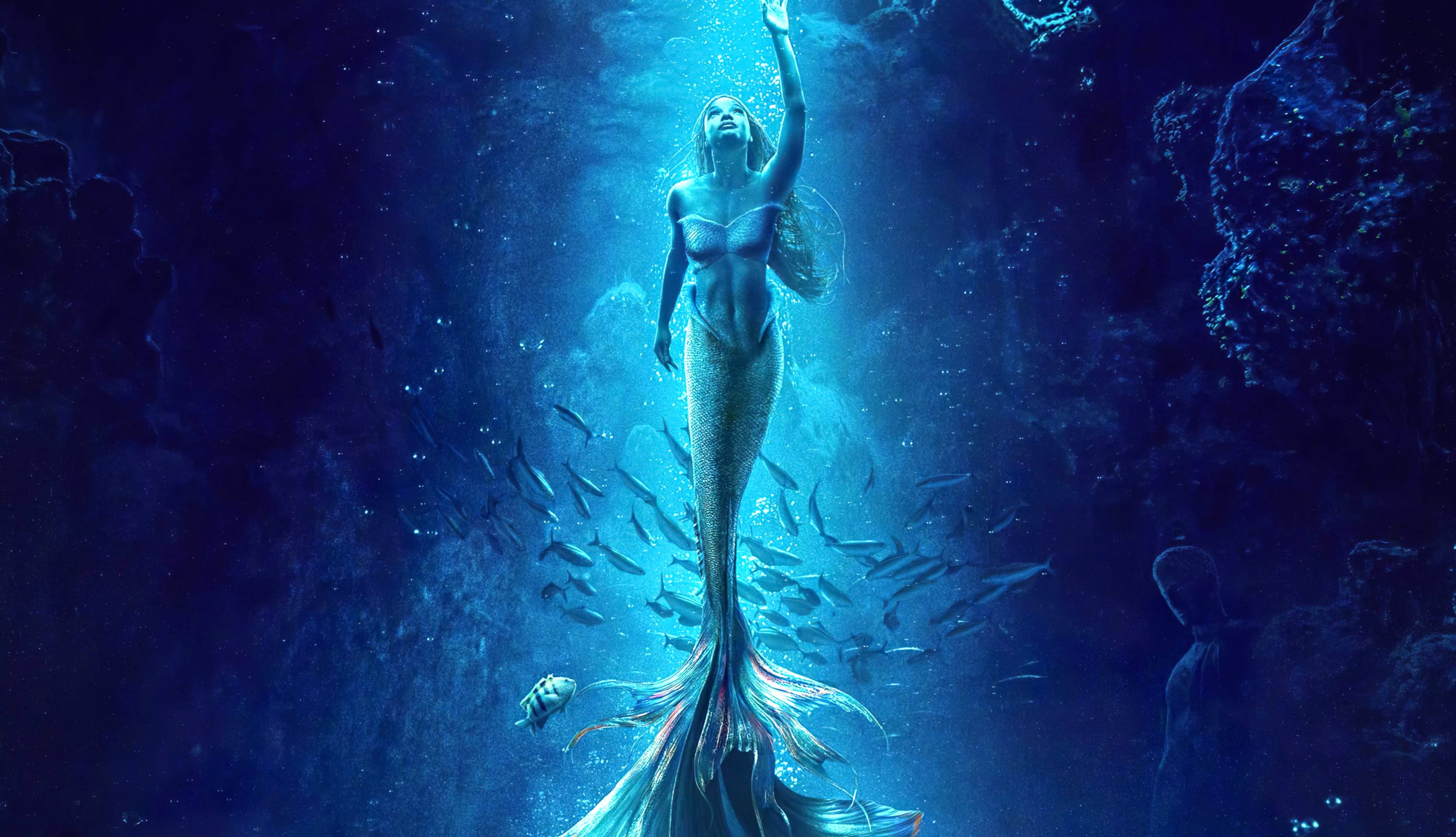 Mermaid Ariel (The Little Mermaid) Movie The Little Mermaid (2023) wallpapers HD quality