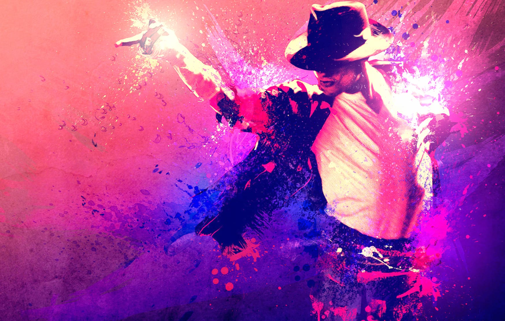 Michael Jackson Music Splash at 1024 x 1024 iPad size wallpapers HD quality