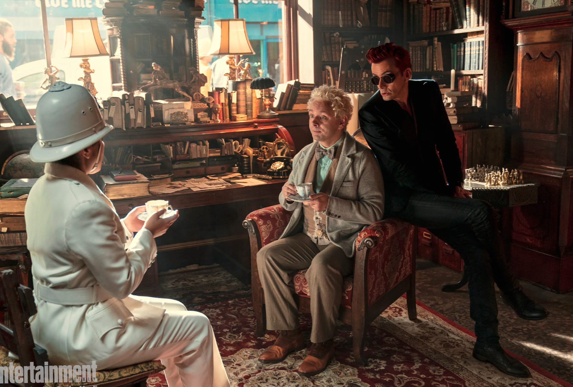 Michael Sheen David Tennant Aziraphale (Good Omens) Crowley (Good Omens) TV Show Good Omens wallpapers HD quality