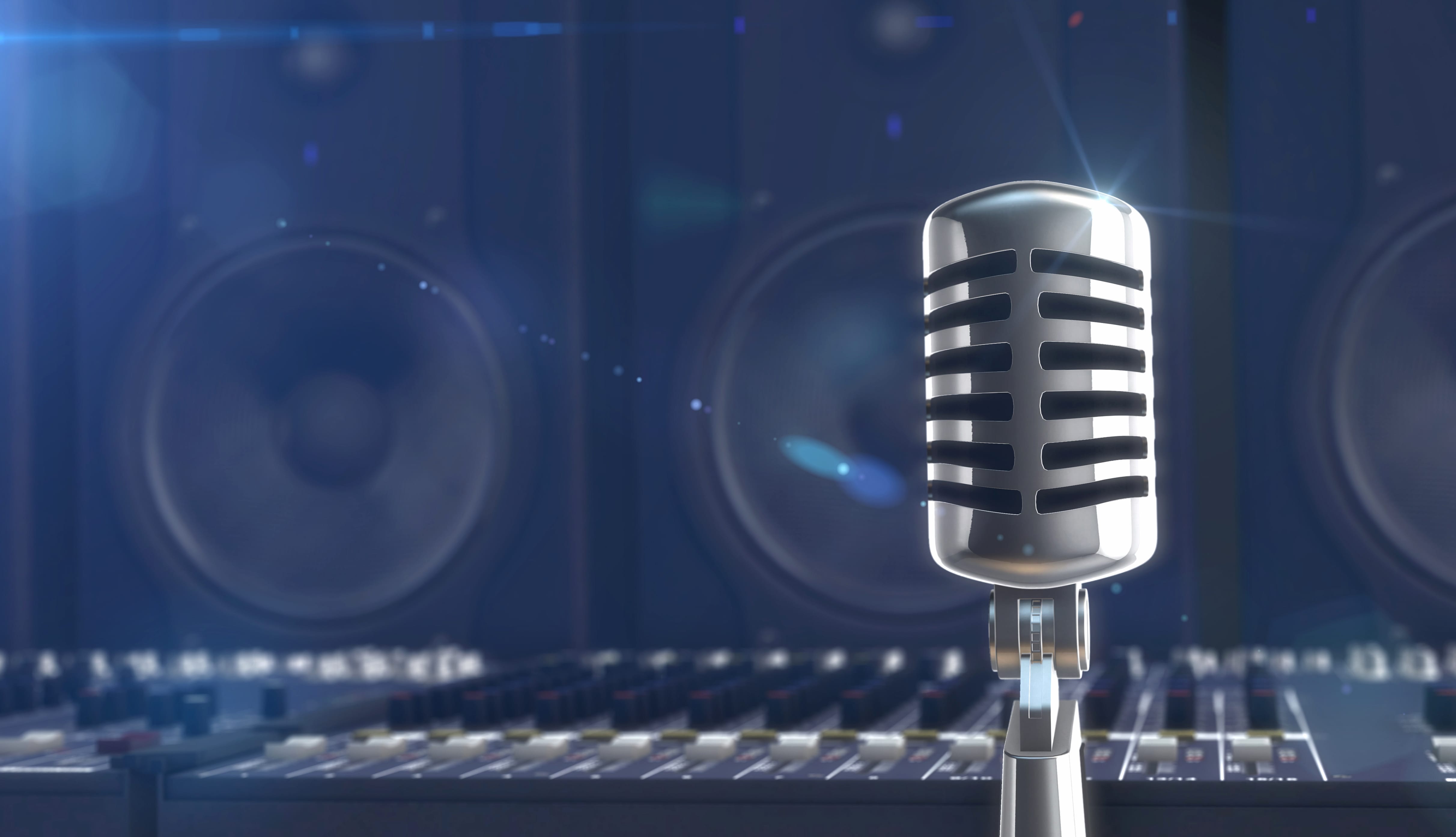 Microphone and Speakers A HD Music Experience wallpapers HD quality