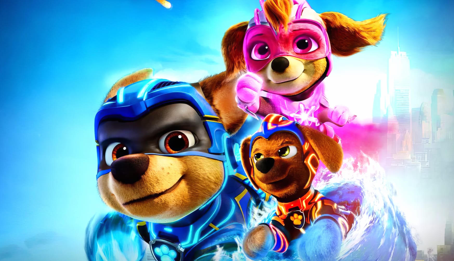 Mighty Pups Movie PAW Patrol Desktop Background at 320 x 480 iPhone size wallpapers HD quality