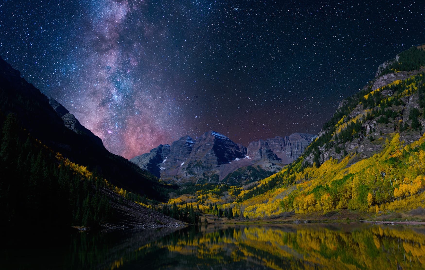 Milky Way Over Norwegian Valley - at 640 x 960 iPhone 4 size wallpapers HD quality