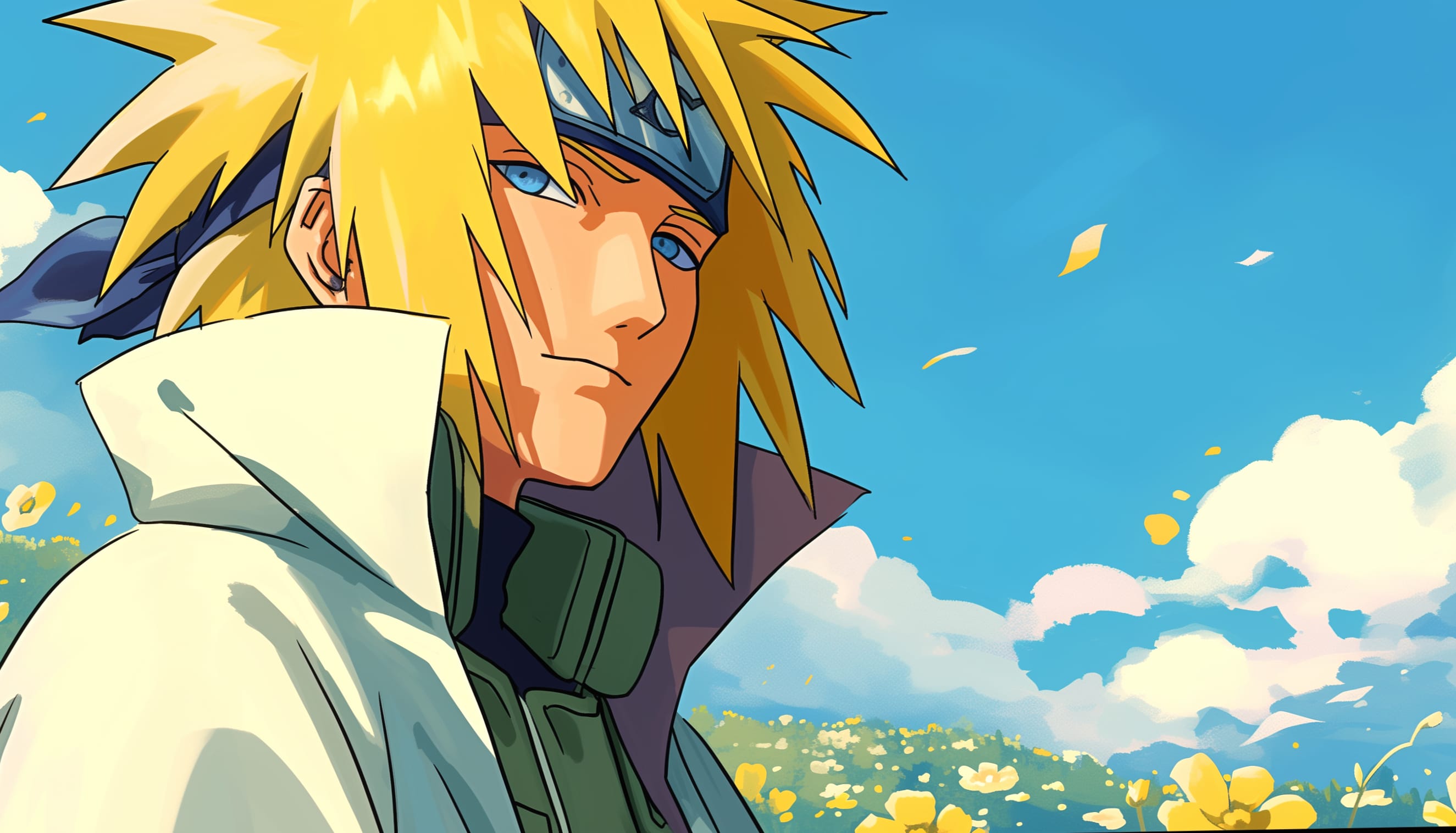 Minato Namikaze The Fourth Hokage at 1366 x 768 HD size wallpapers HD quality