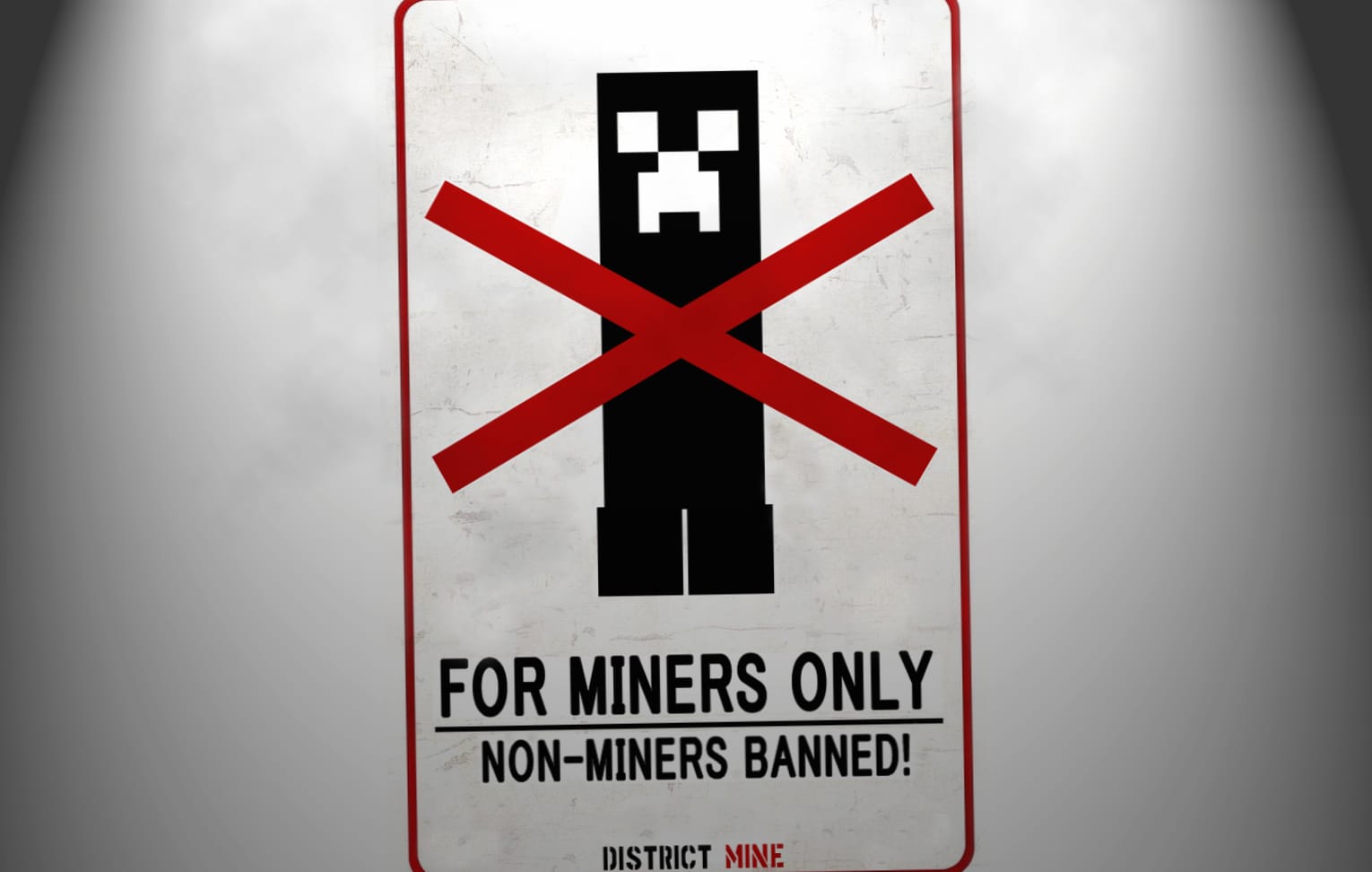 Minecraft Creeper Miners Only! at 2560 x 1440 HD size wallpapers HD quality