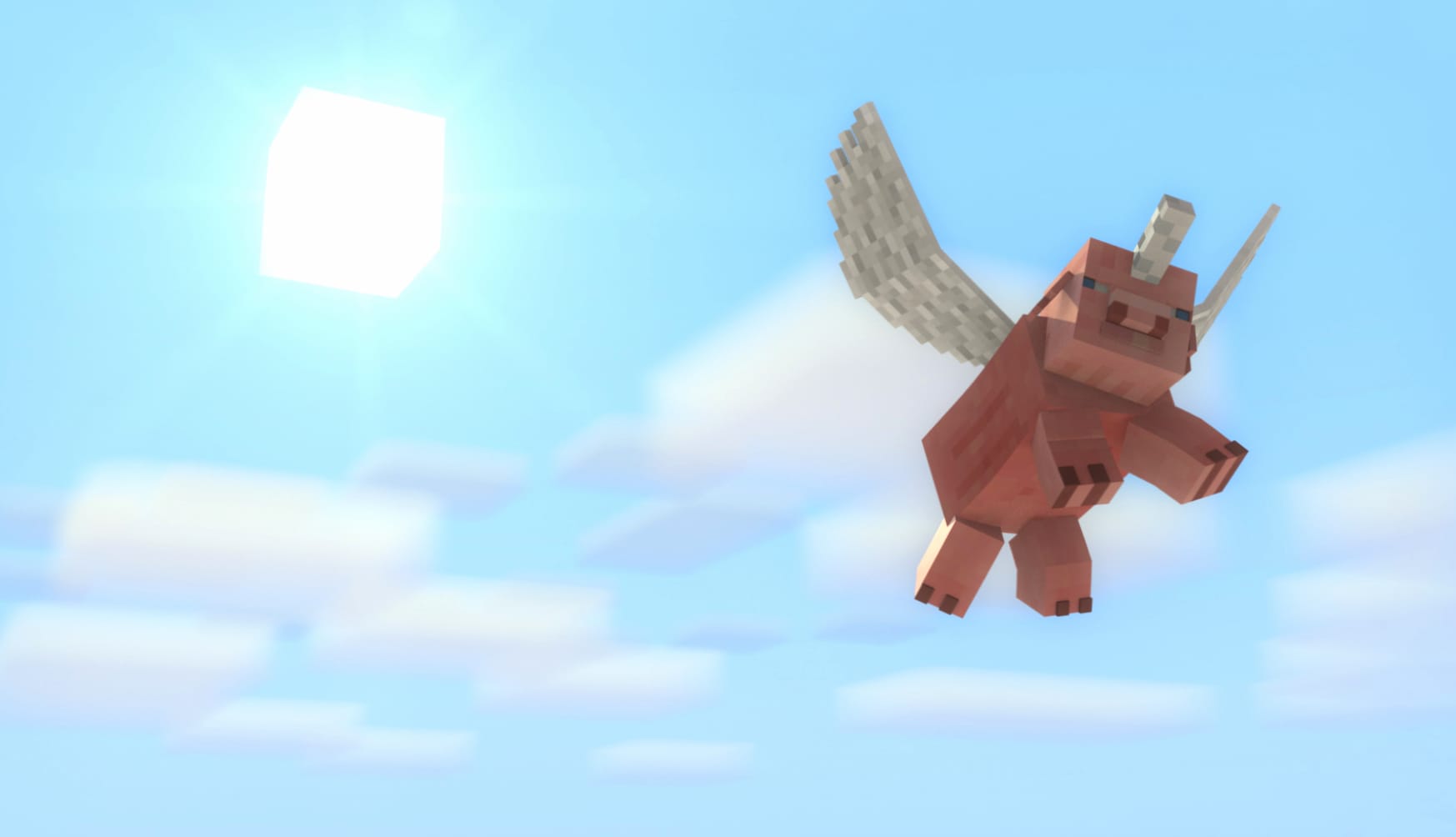 Minecraft Flying Pig wallpapers HD quality