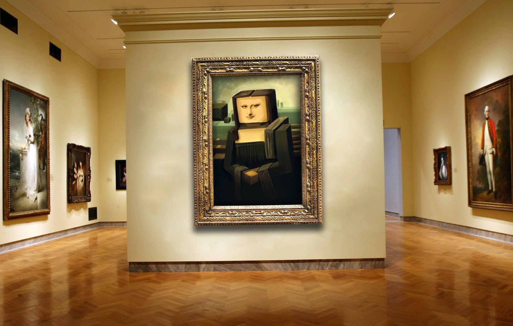 Minecraft Mona Lisa wallpapers HD quality