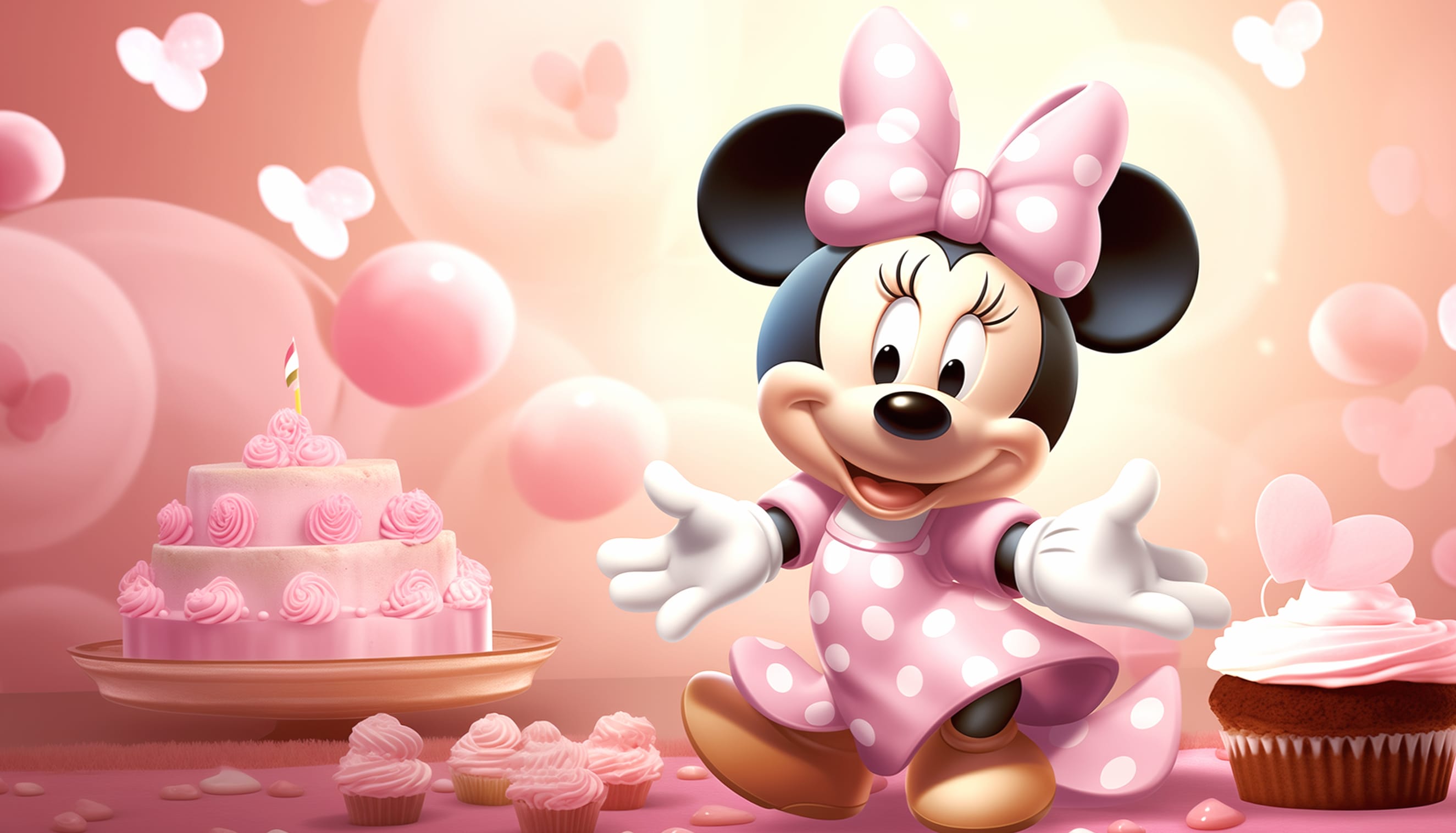 Minnie Mouse Pink Celebration wallpapers HD quality