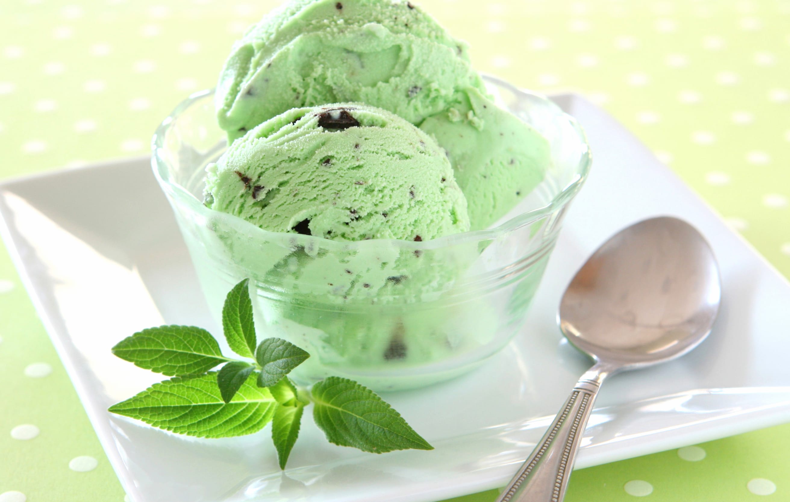 Minty Delight Ice Cream at 640 x 1136 iPhone 5 size wallpapers HD quality