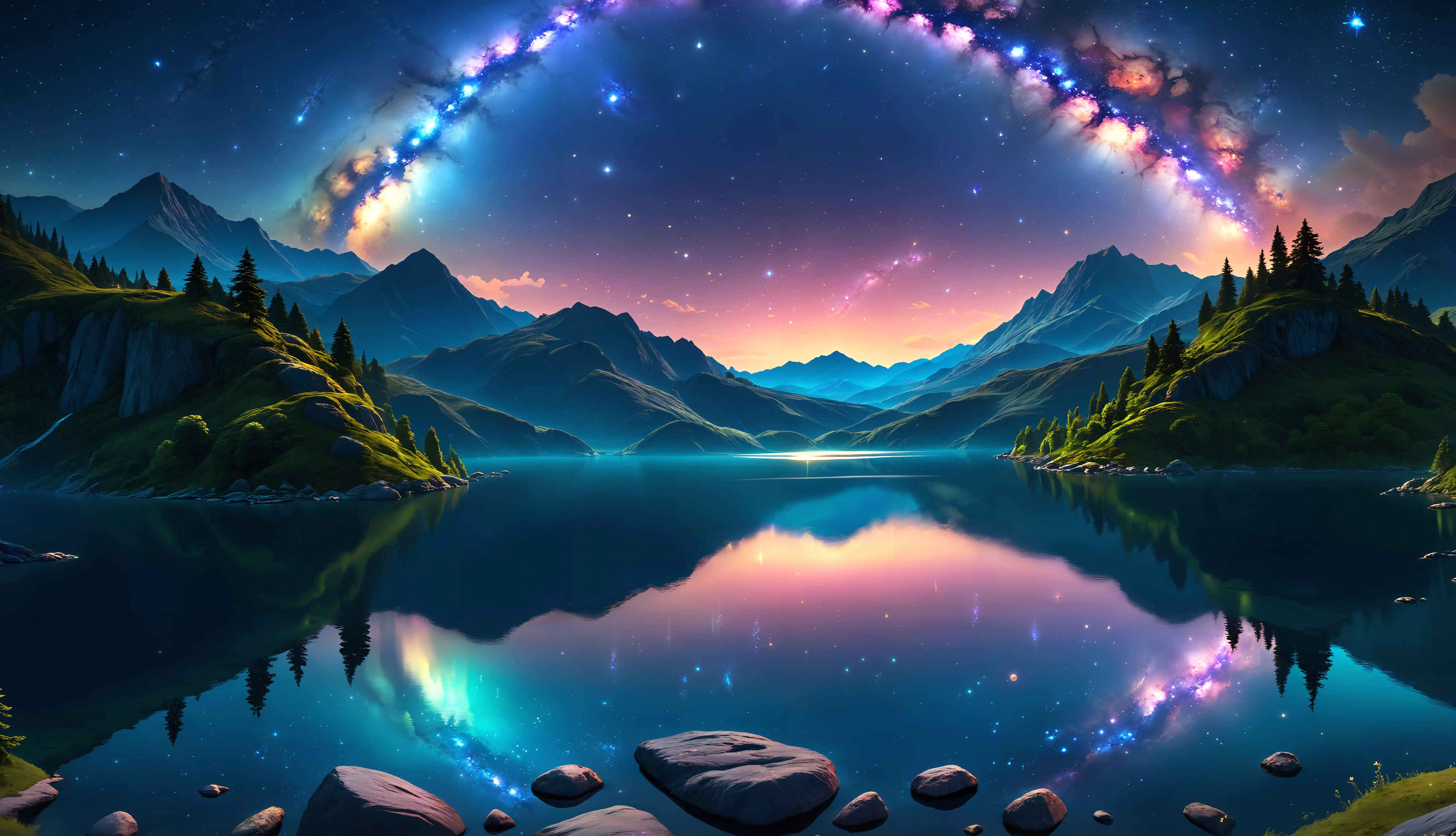 Mirror Lake Dreamlike wallpapers HD quality