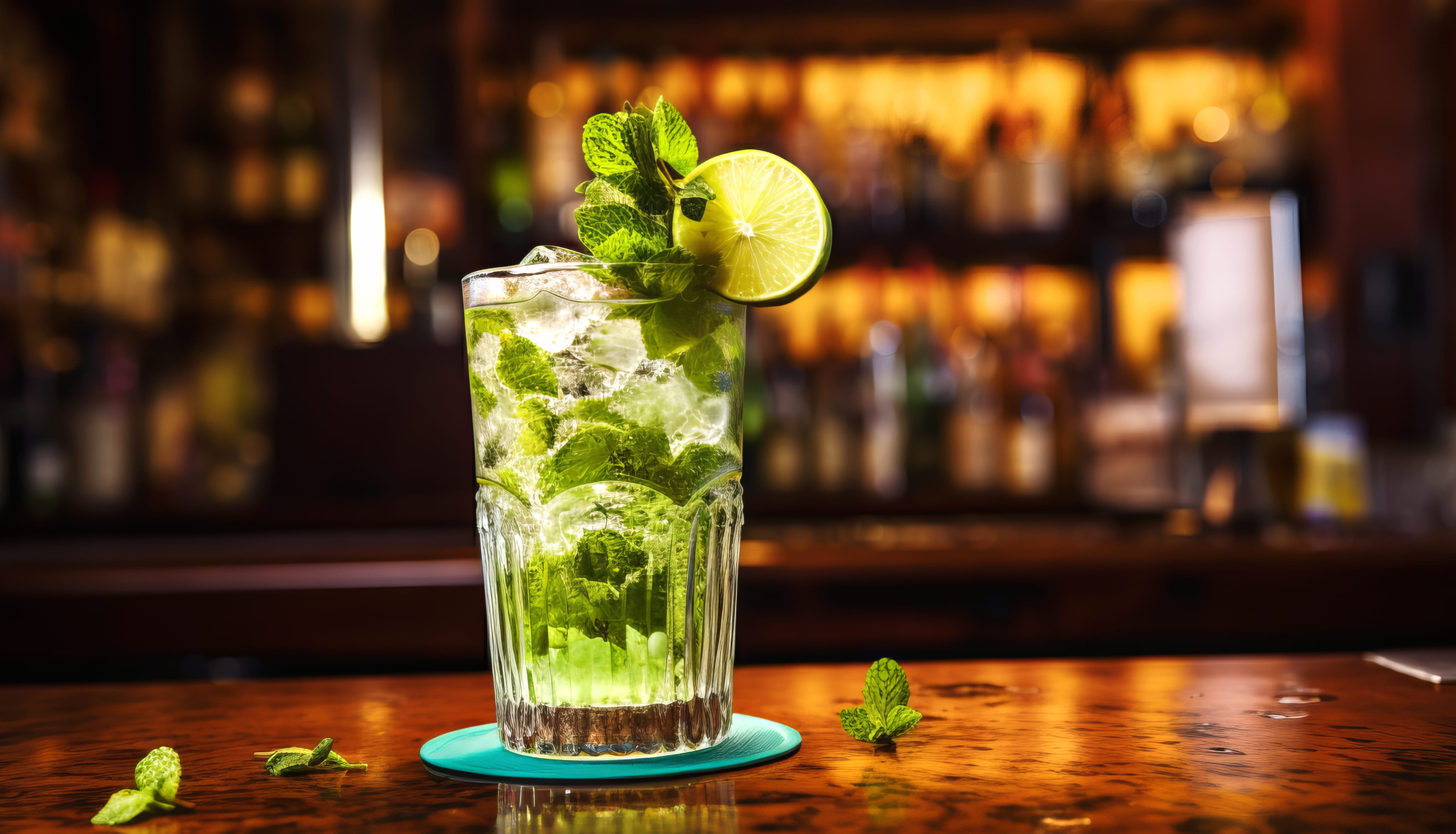 Mojito Cocktail - Refreshing Drink Background wallpapers HD quality