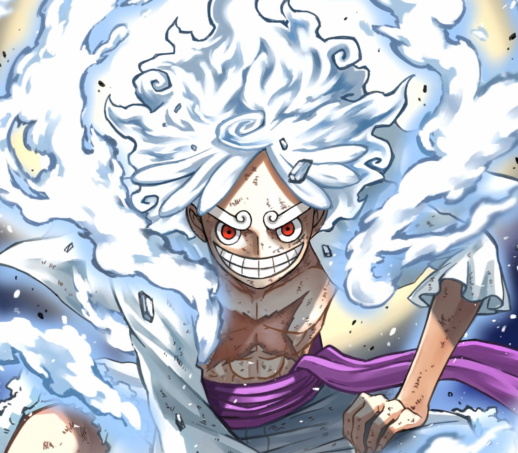 Monkey D. Luffy Gear 5 (One Piece) Anime One Piece wallpapers HD quality