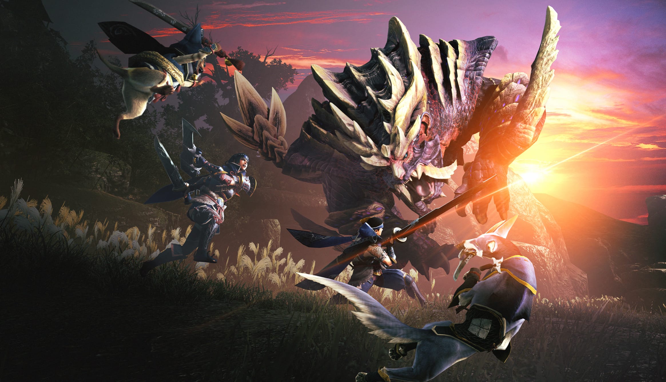 Monster Hunter Rise Epic Battle wallpapers HD quality