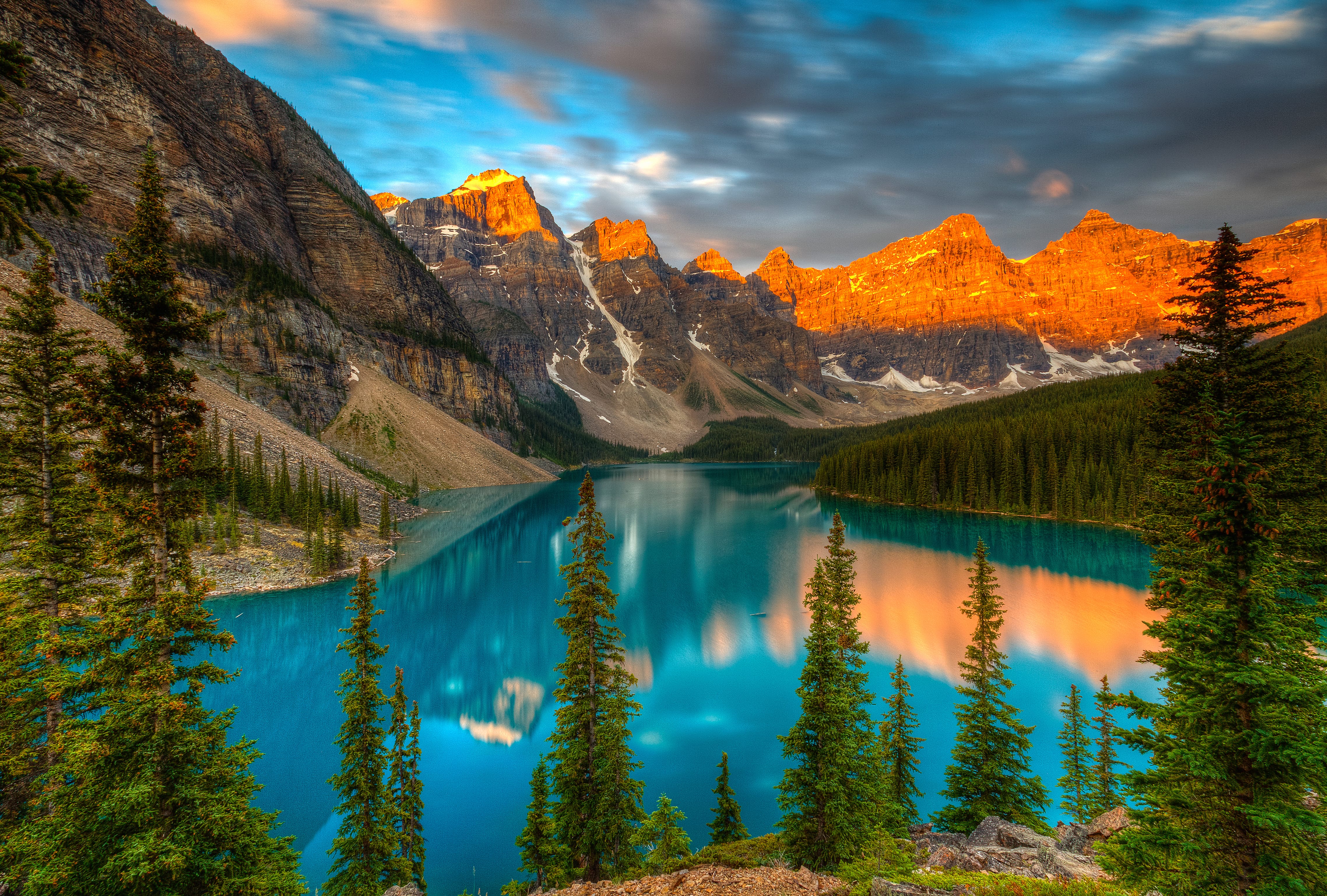 Moraine Lake Bliss at 640 x 1136 iPhone 5 size wallpapers HD quality