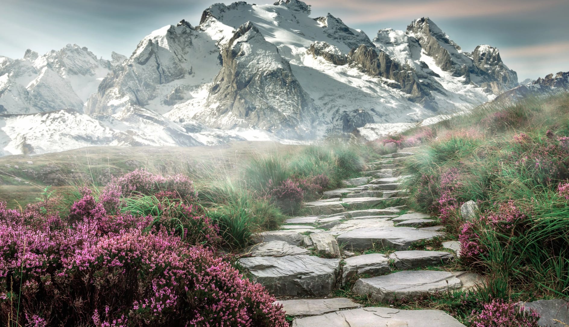 Mountain Path to Serenity wallpapers HD quality