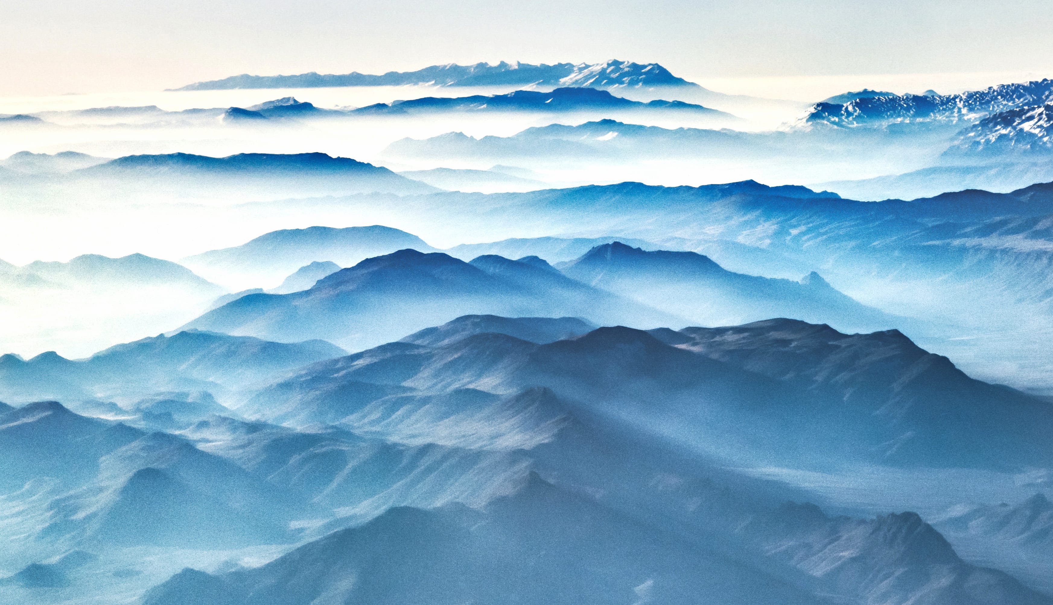 Mountain Peaks Aerial view at 640 x 1136 iPhone 5 size wallpapers HD quality