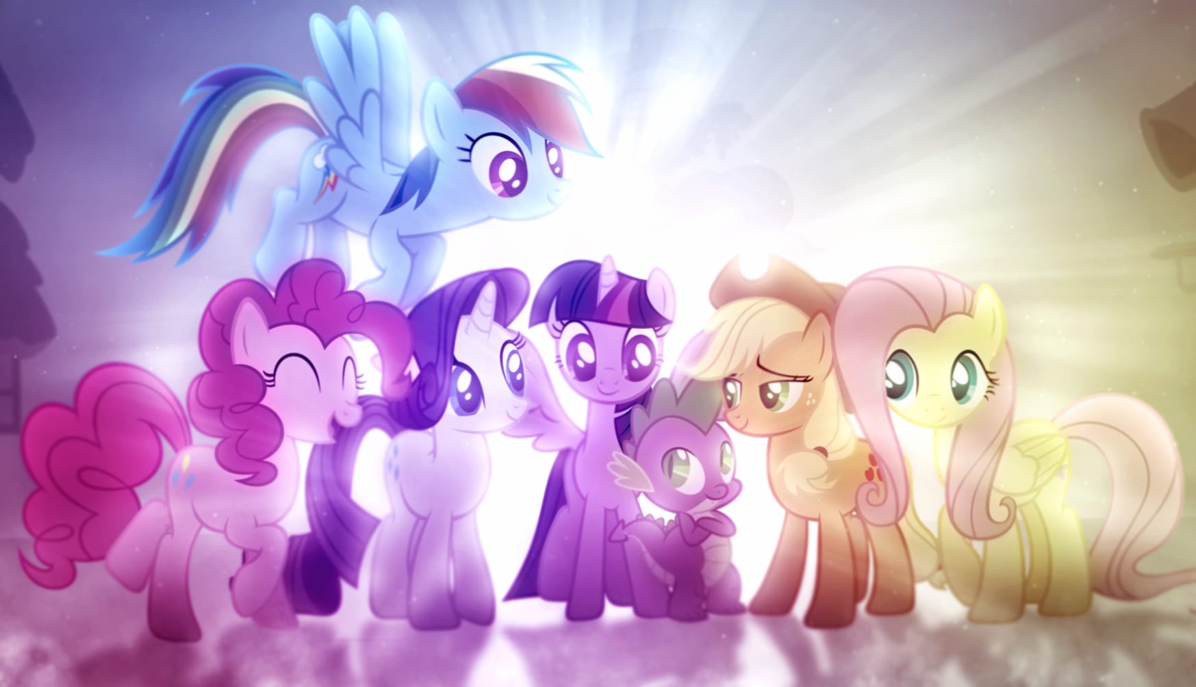 My Little Pony Friends - at 2048 x 2048 iPad size wallpapers HD quality