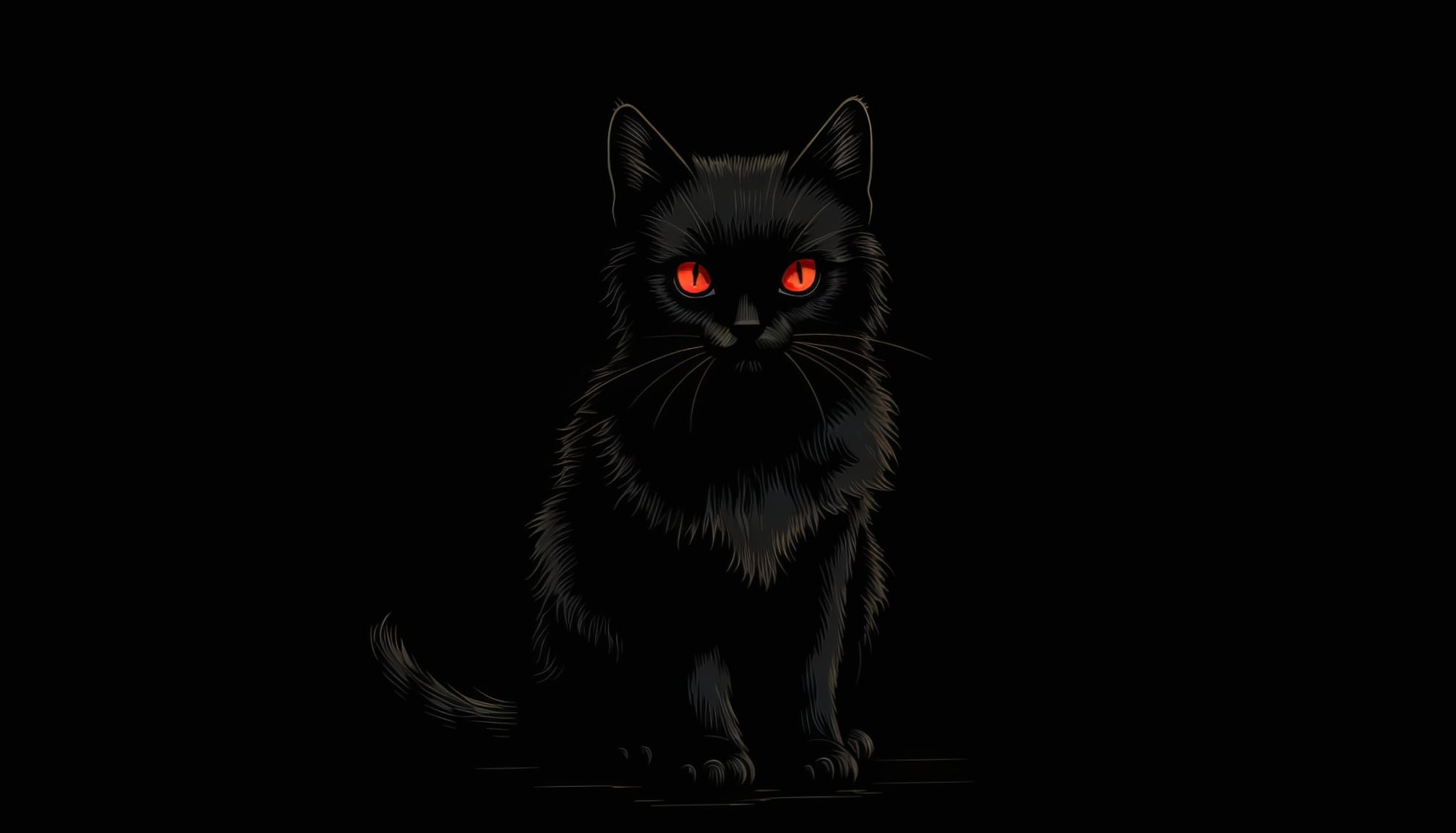 Mystic Black Cat wallpapers HD quality