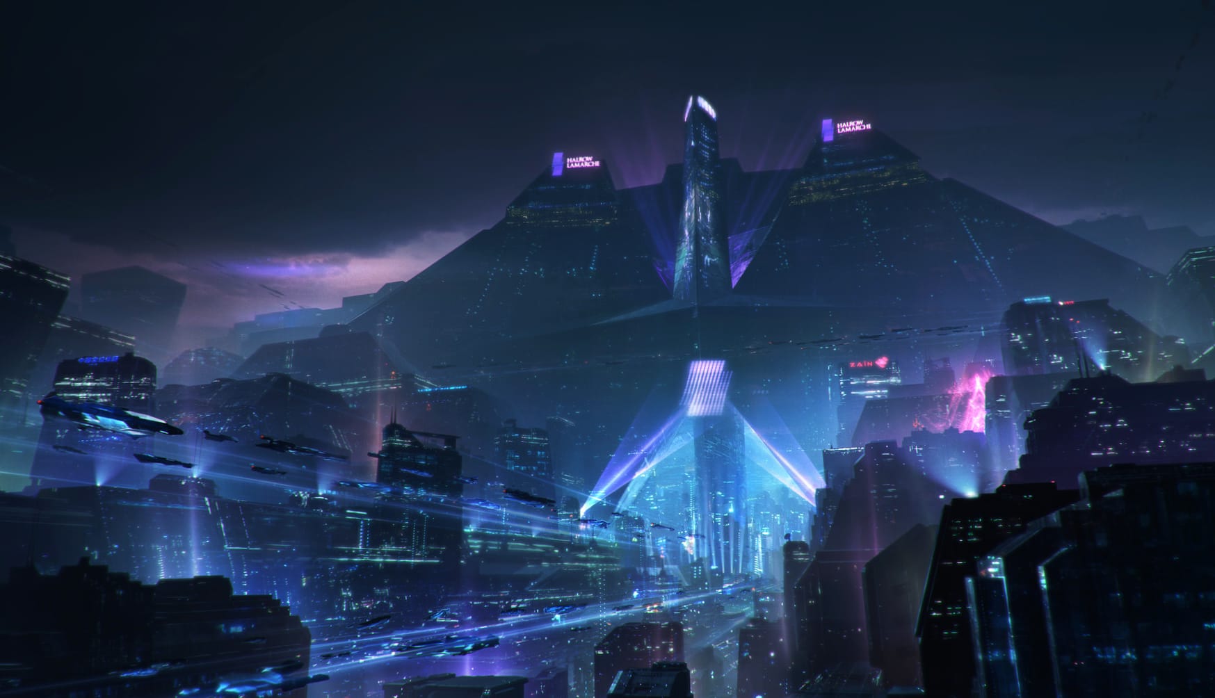 Mystic Sci-Fi City for Free wallpapers HD quality