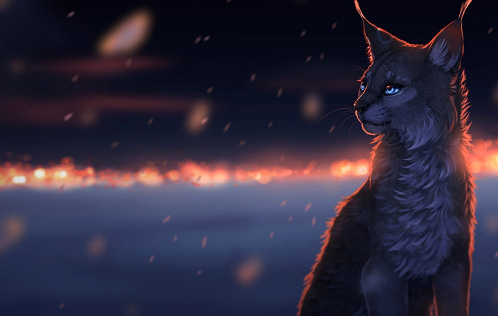 Mystical Lynx Night - wallpapers HD Mystical Lynx Night - wallpapers HD quality