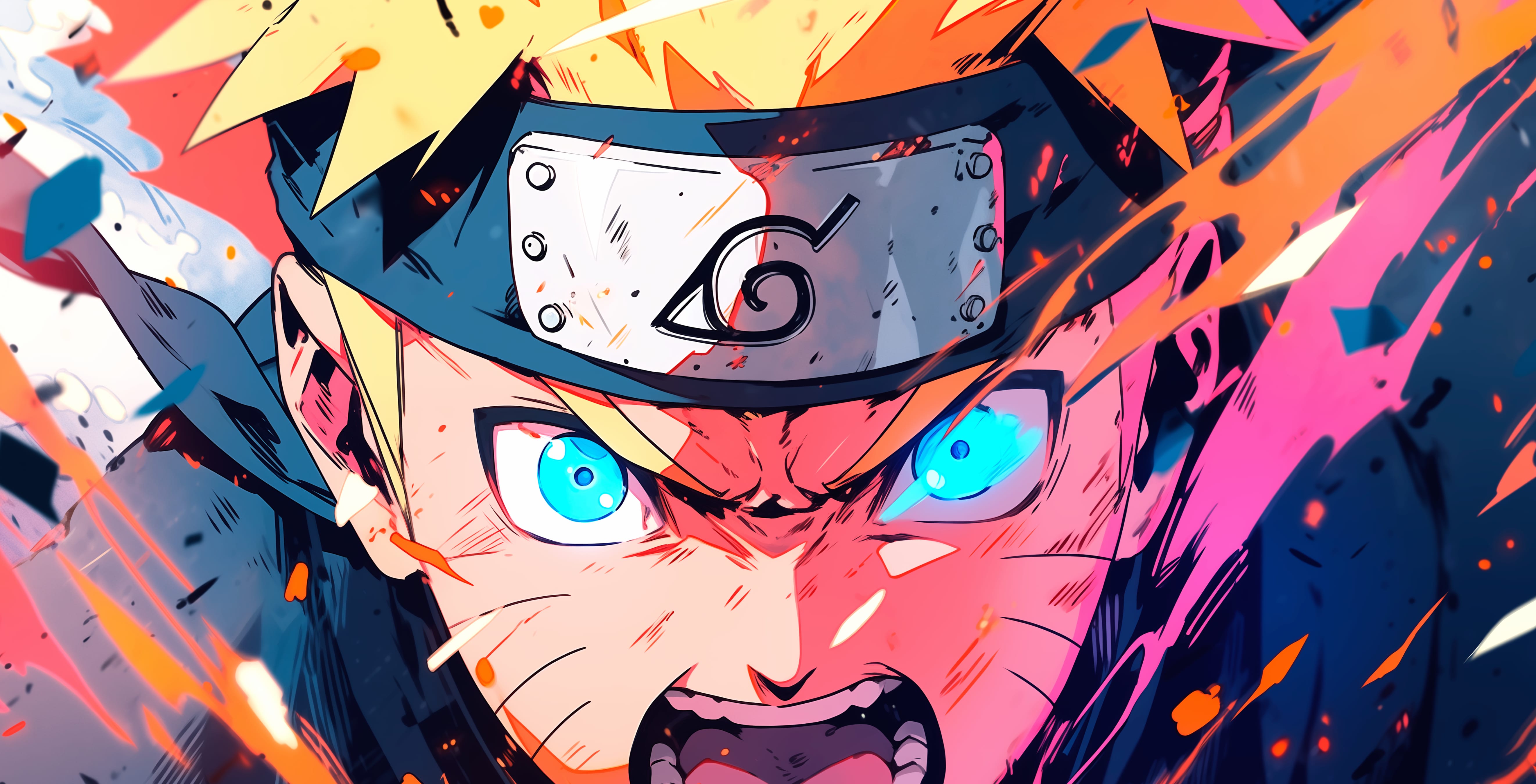 Naruto Uzumaki - Dynamic Ninja Power Display wallpapers HD quality