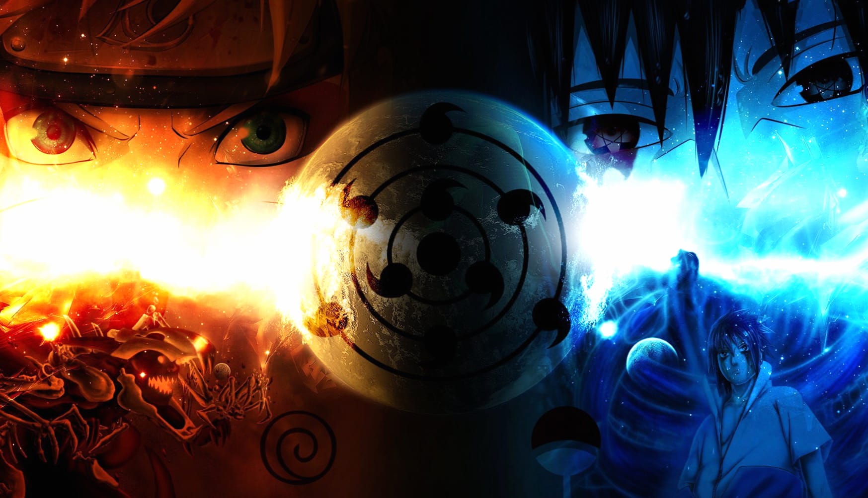 Naruto vs Sasuke Eternal Rivals at 1600 x 900 HD size wallpapers HD quality