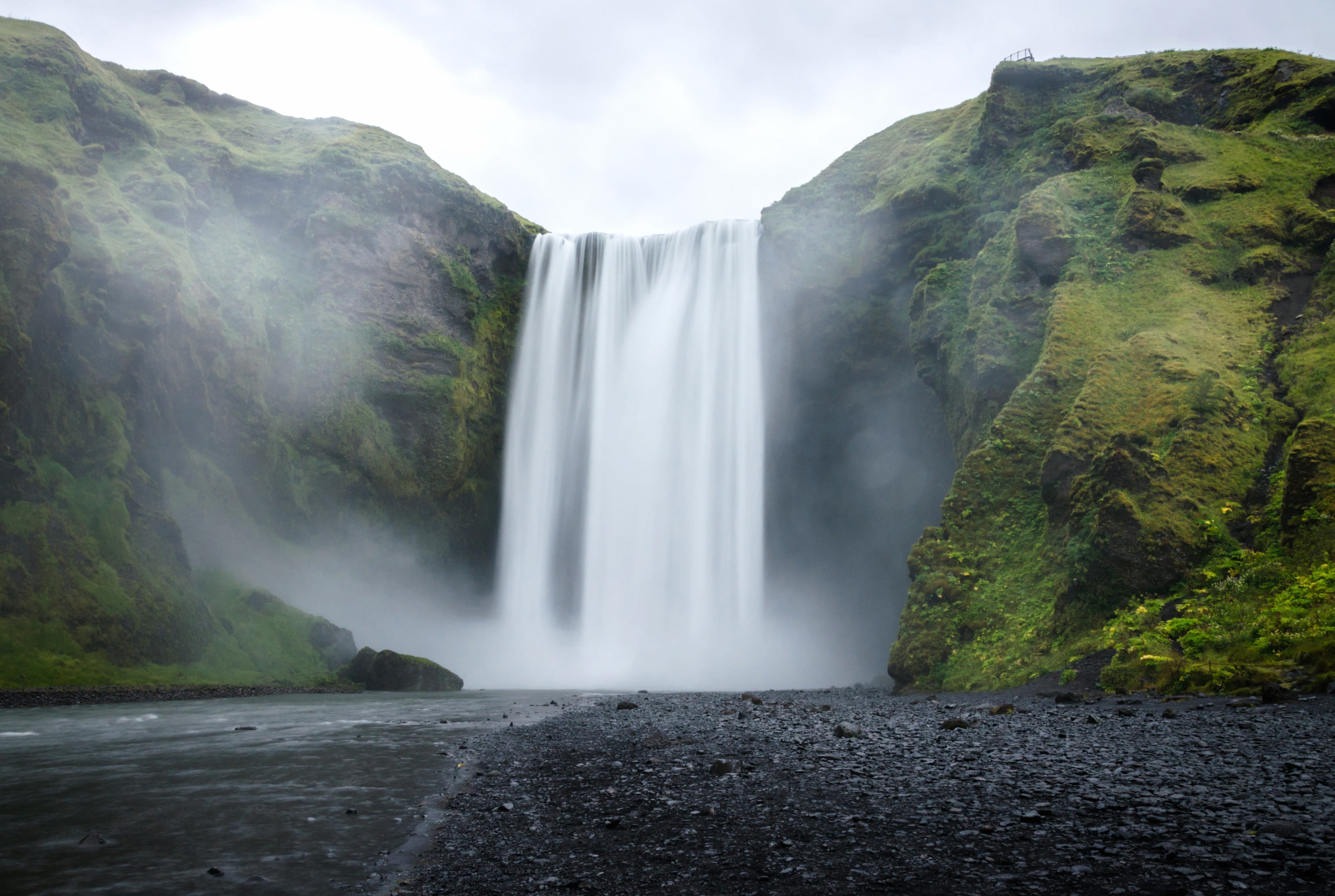 Nature Skógafoss at 1920 x 1080 HD size wallpapers HD quality