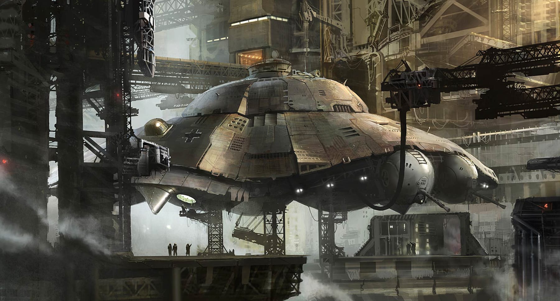 Nazi Sci-Fi Spaceship wallpapers HD quality