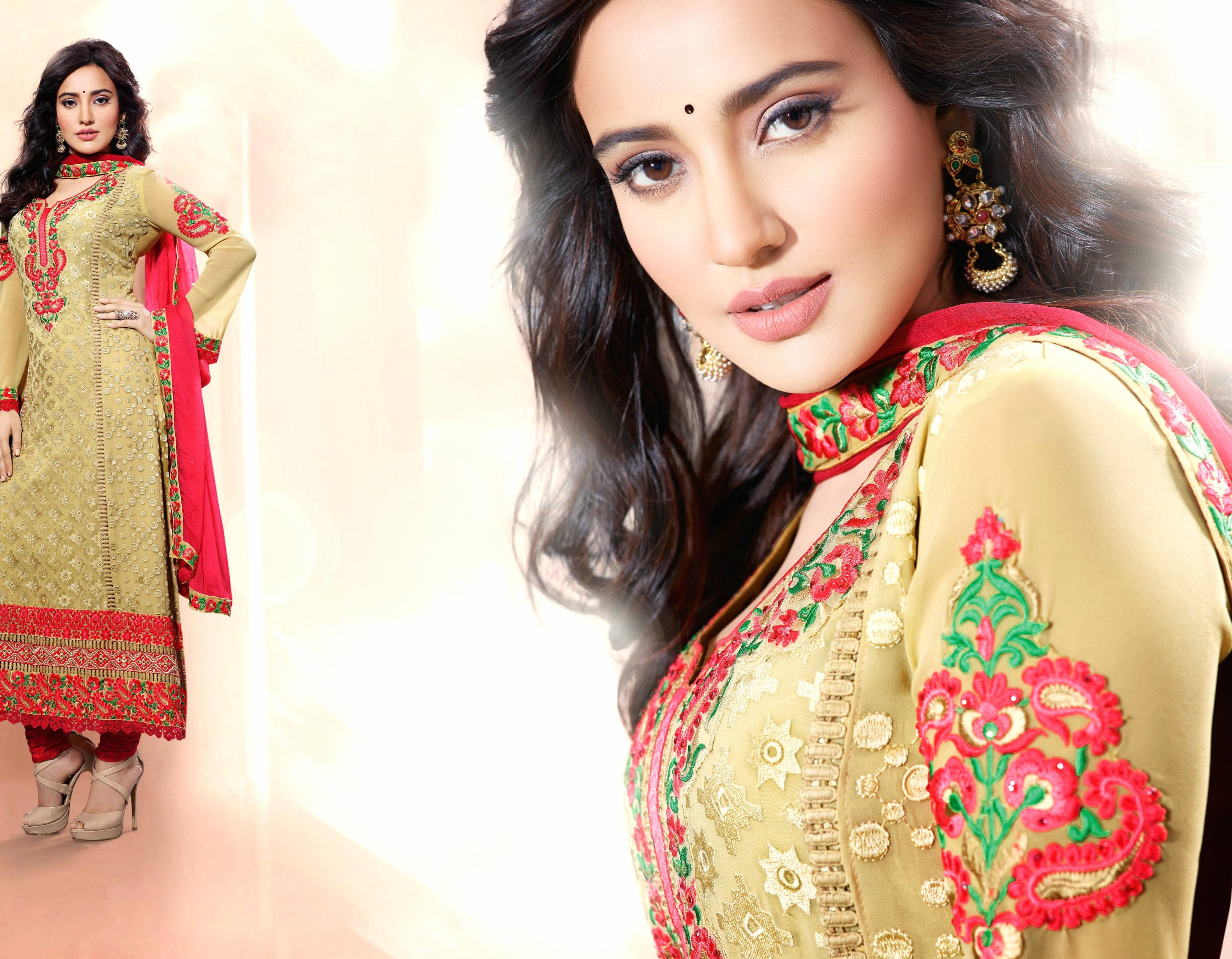 Neha Sharma in Stunning National Dress - wallpapers HD quality