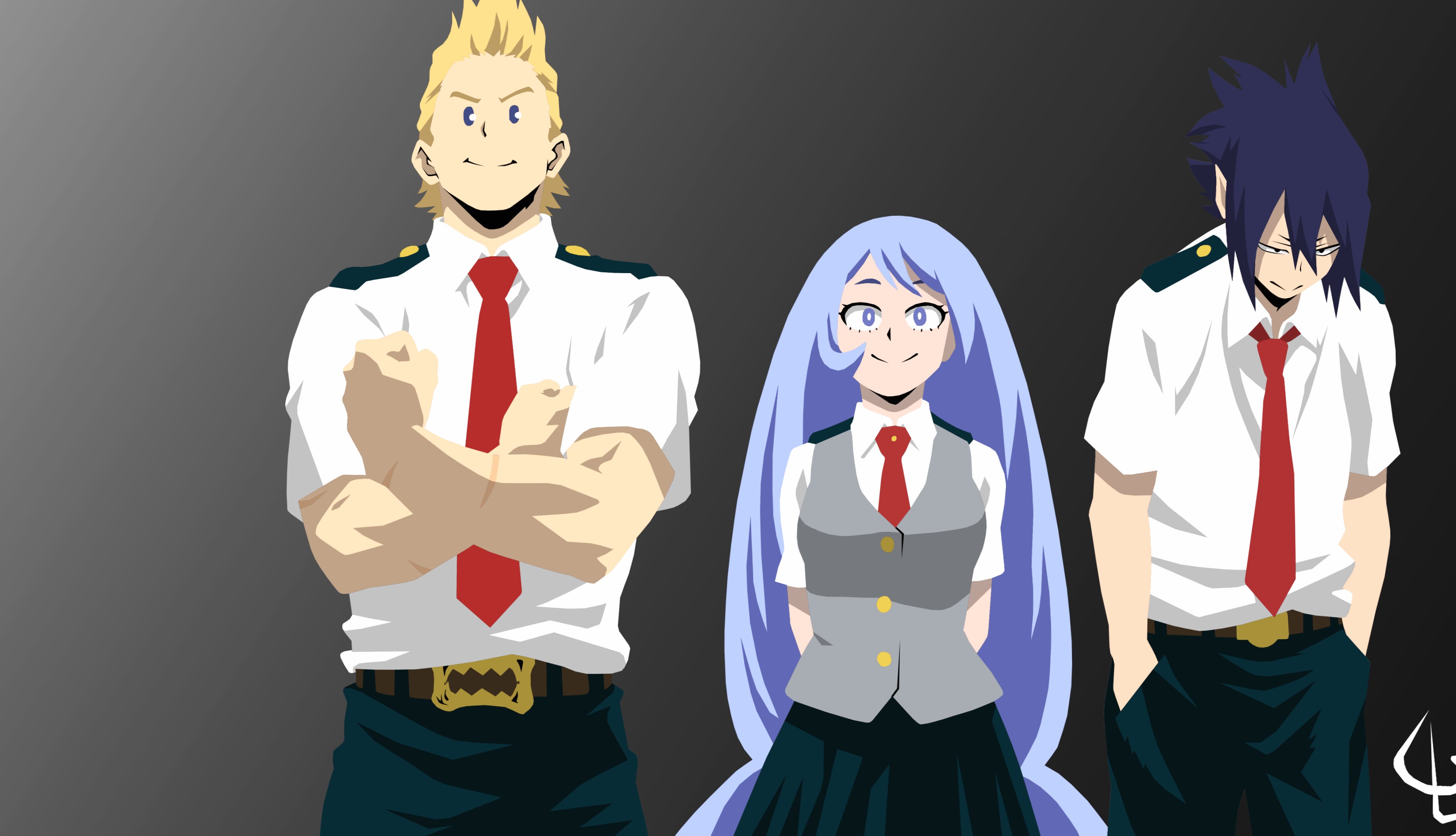 Nejire Hado Mirio Togata Anime My Hero Academia at 640 x 960 iPhone 4 size wallpapers HD quality