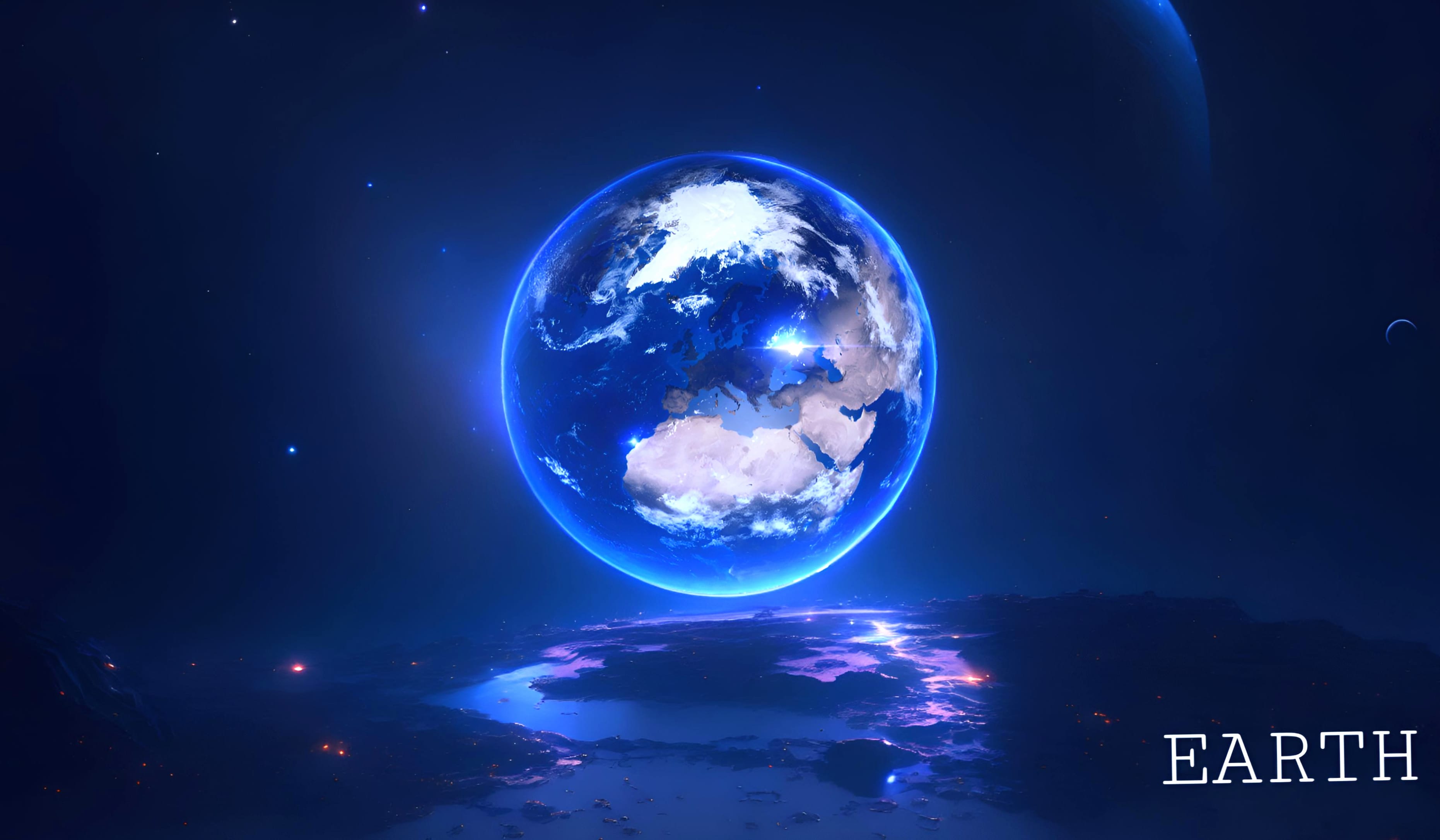 Neon Earth wallpapers HD quality