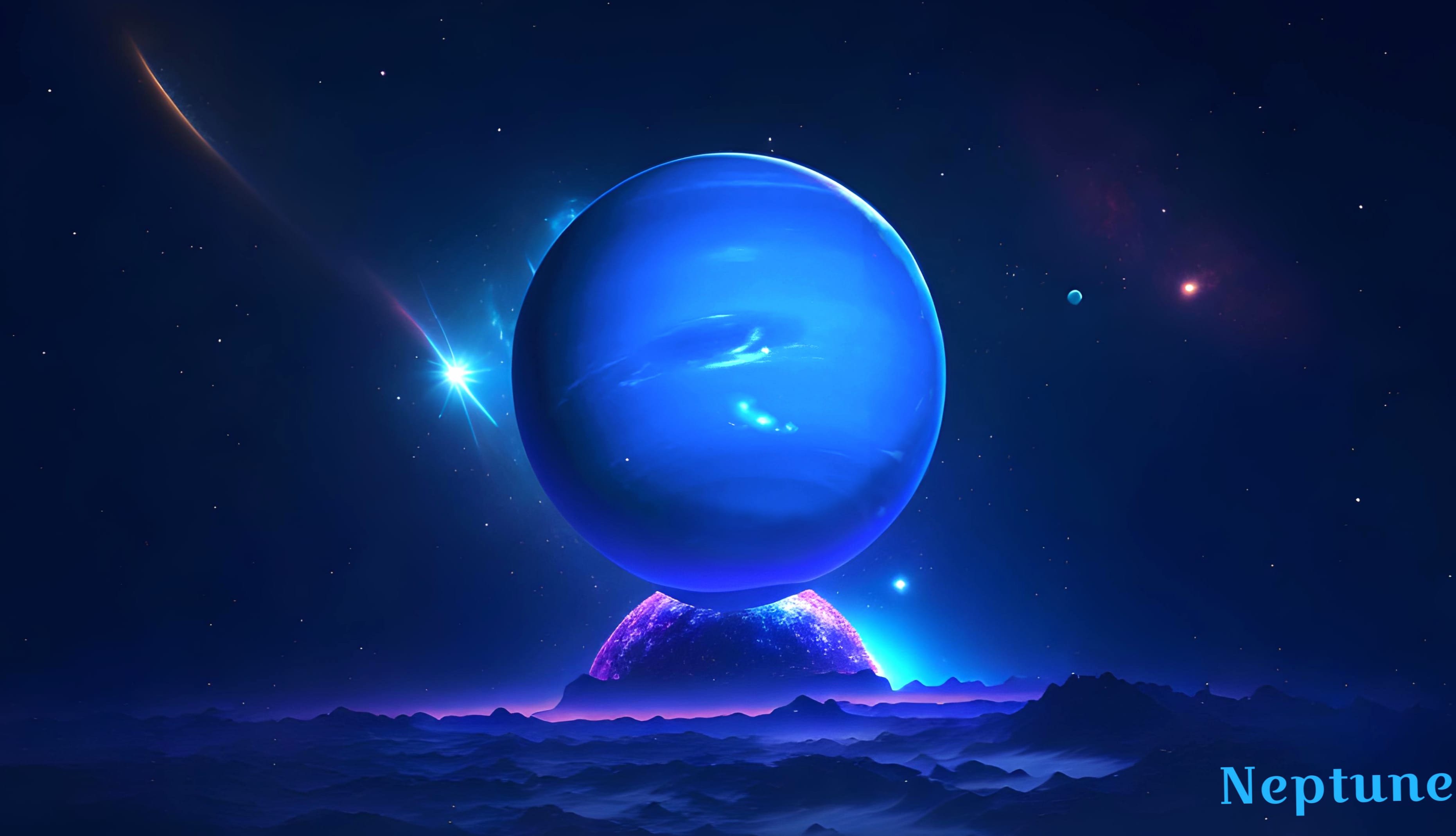 Neon Neptune wallpapers HD quality