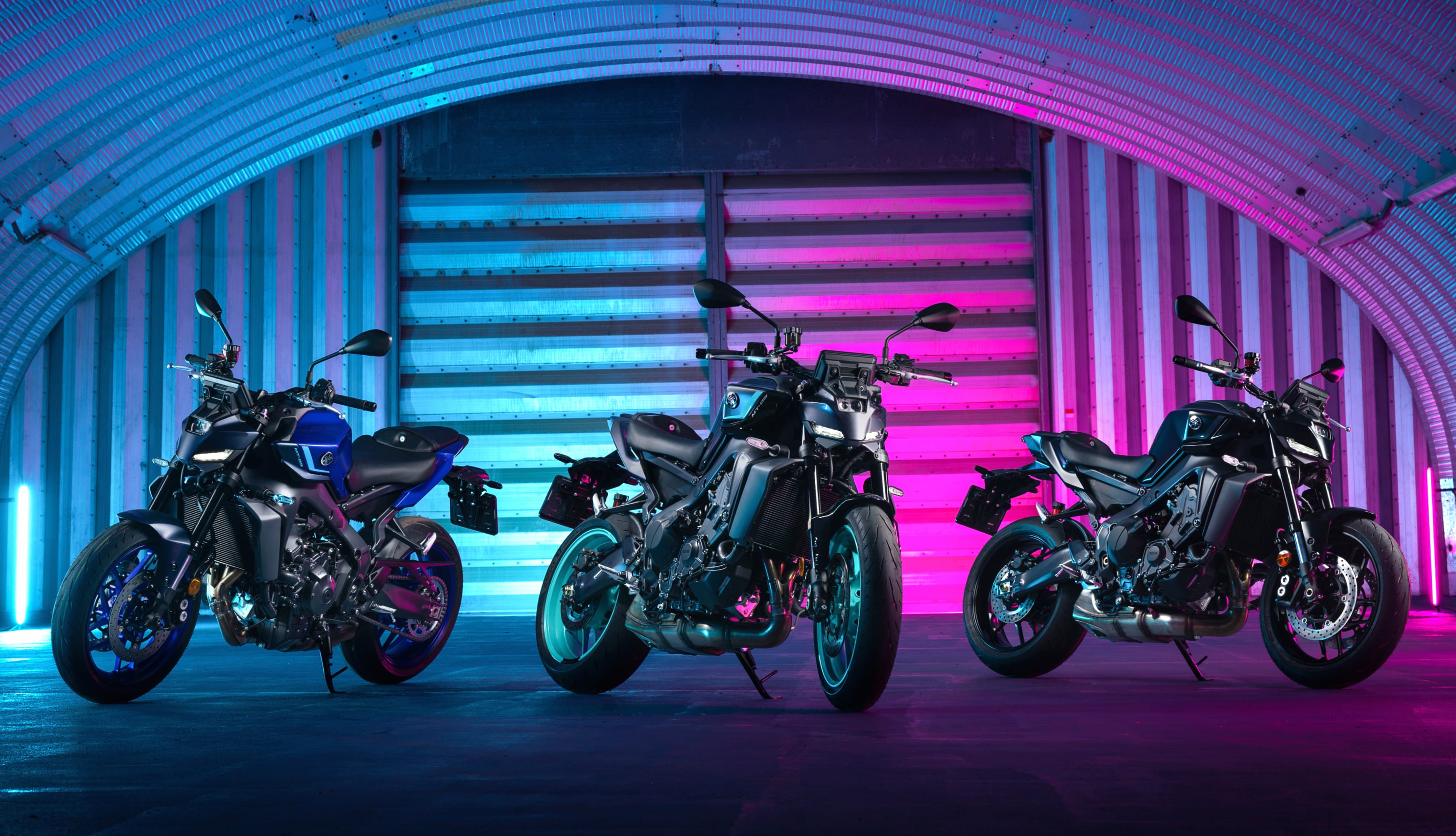 Neon Yamaha MT-09 2024 wallpapers HD quality