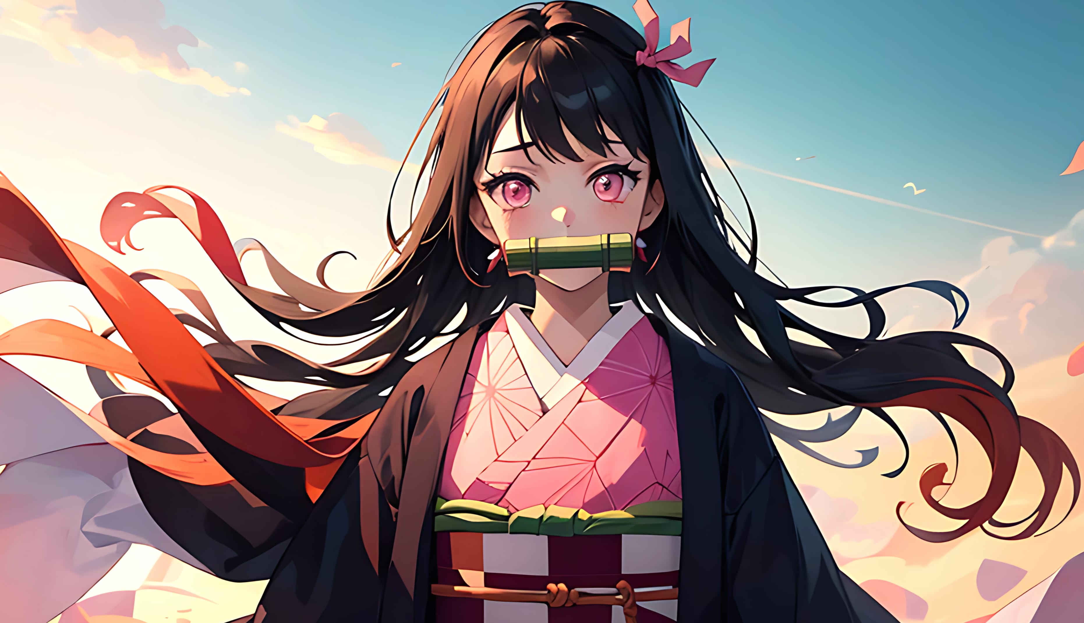 Nezuko demon slayer at 2560 x 1440 HD size wallpapers HD quality