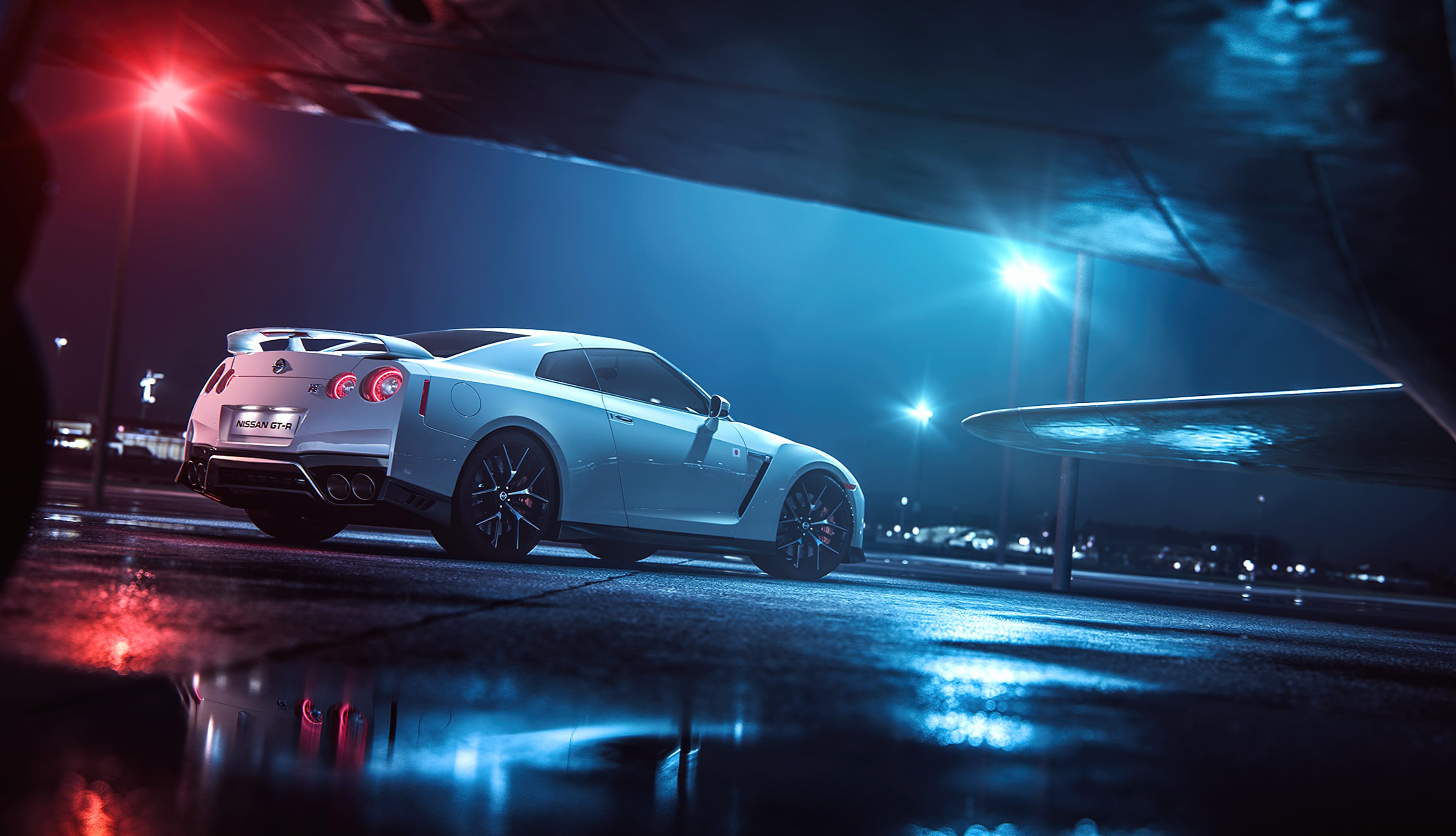 Nissan GT-R R35 Night wallpapers HD quality