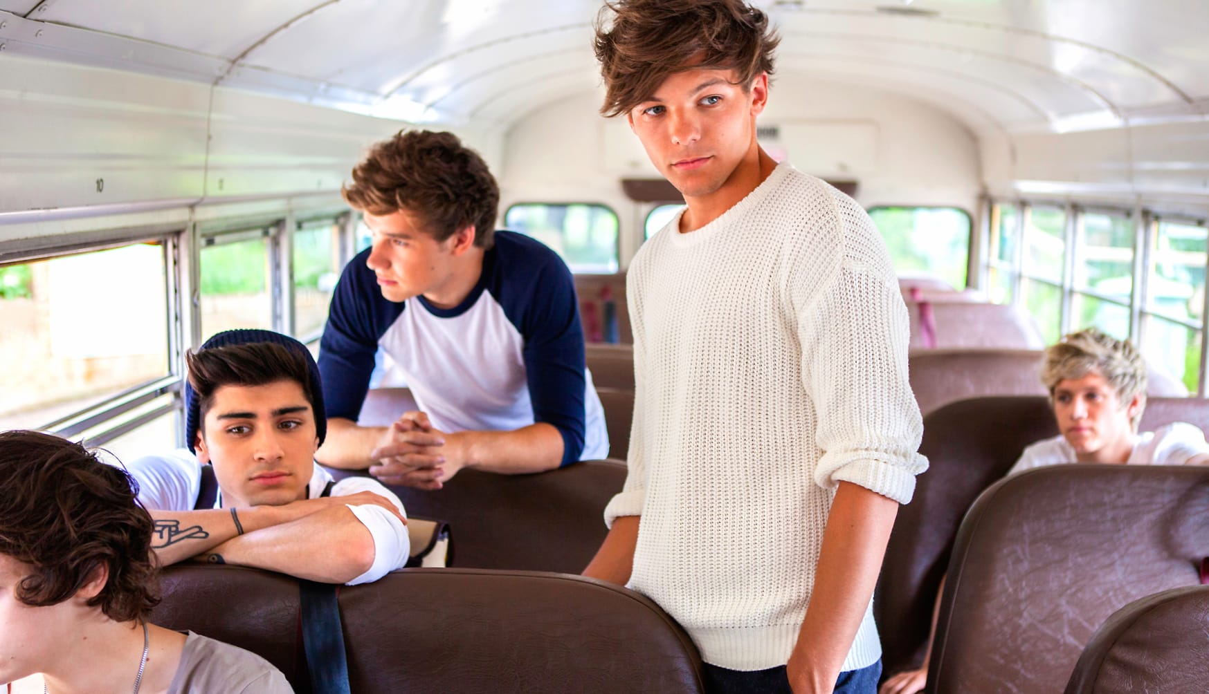 One Direction The Boys on the Bus wallpapers HD quality