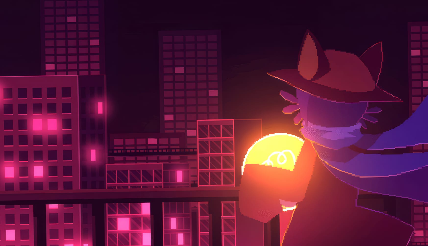 OneShot Game Niko - Vibrant Cityscape Background wallpapers HD quality