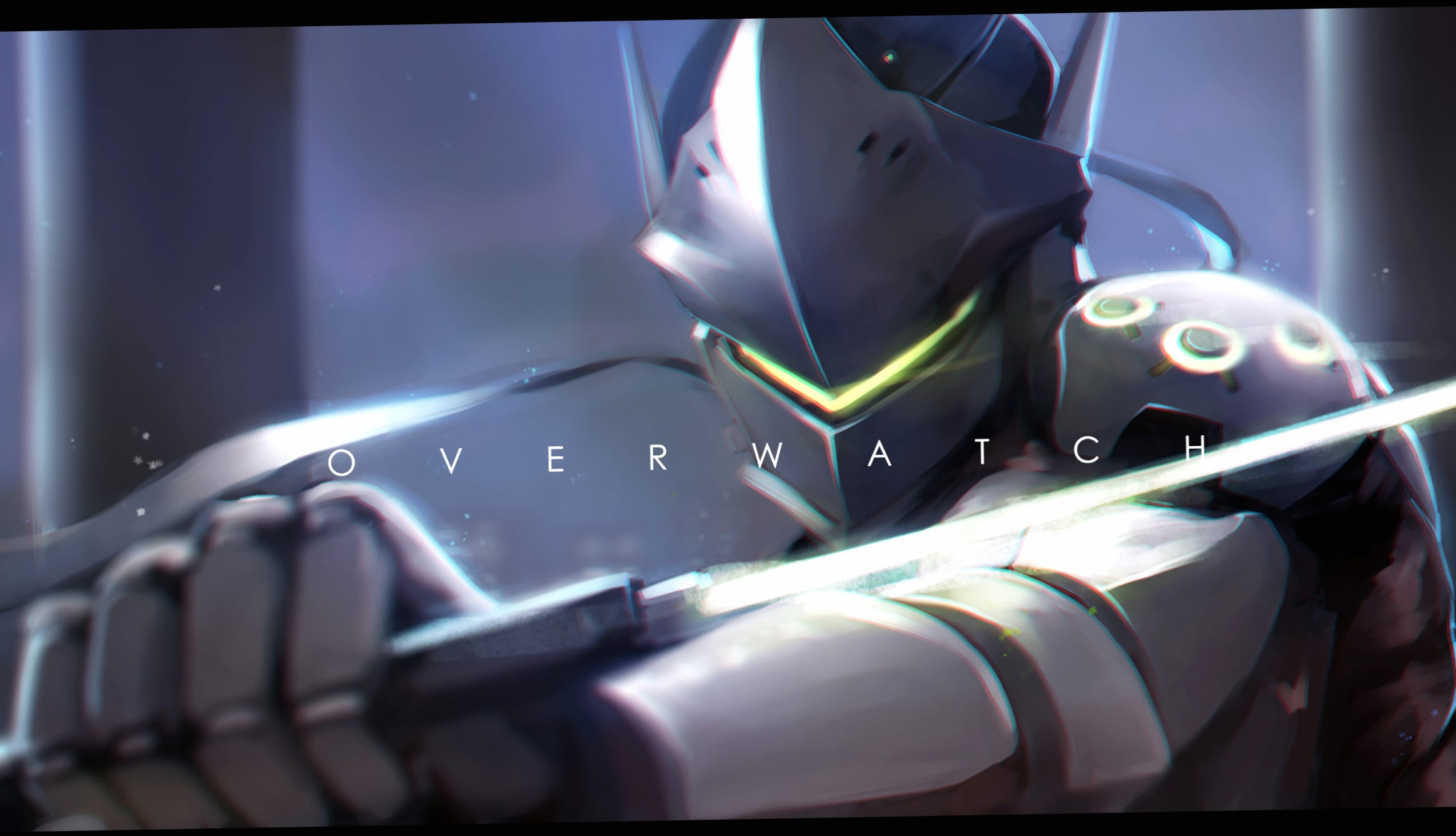 Overwatch Genji HD Warrior Wallpaper at 1600 x 900 HD size wallpapers HD quality