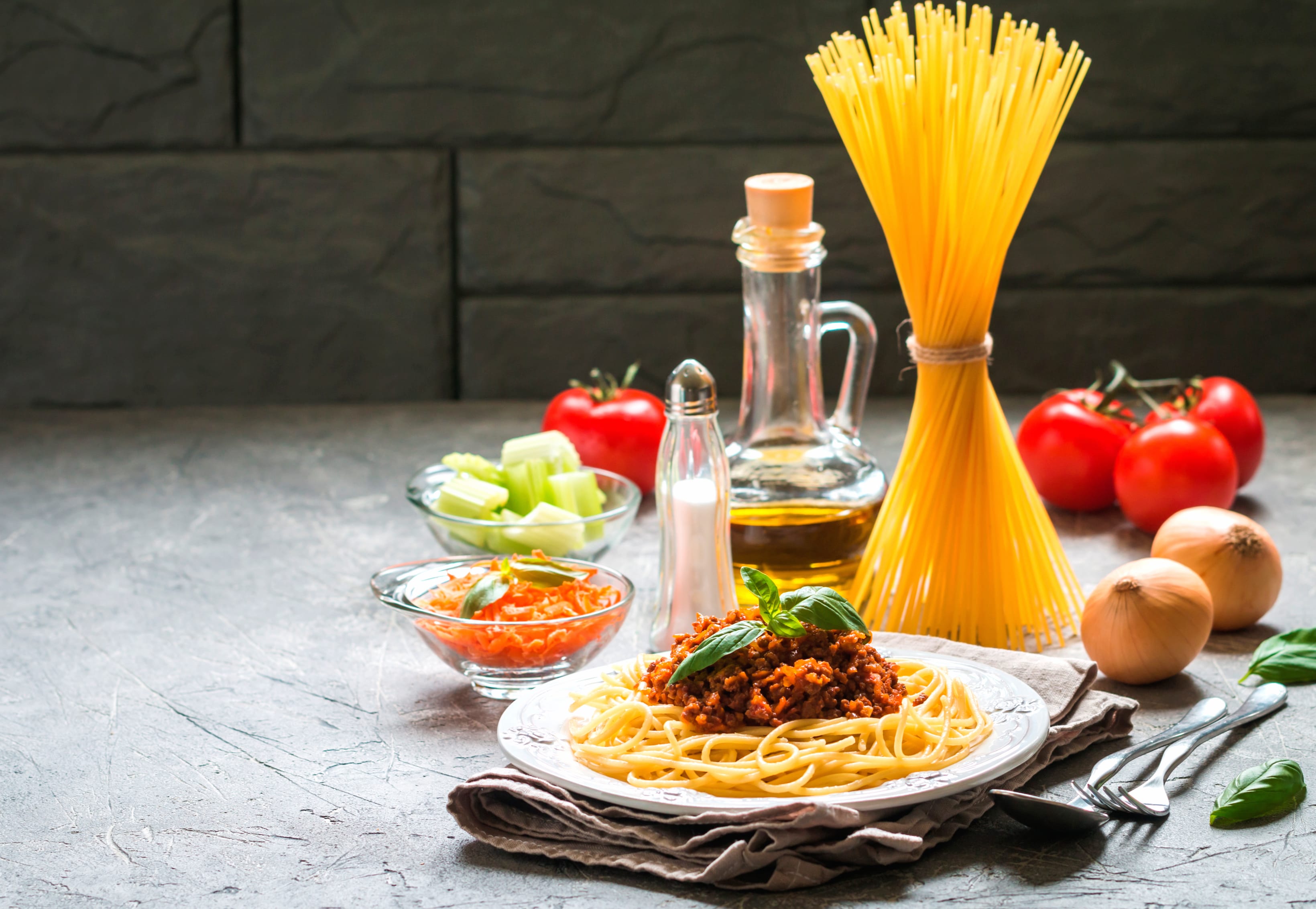 Pasta Meal Food Still Life at 1152 x 864 size wallpapers HD quality