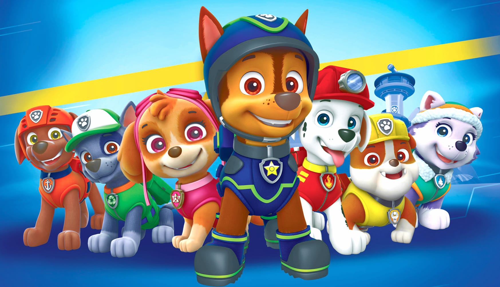 Paw Patrol Dog Squad at 1920 x 1080 HD size wallpapers HD quality