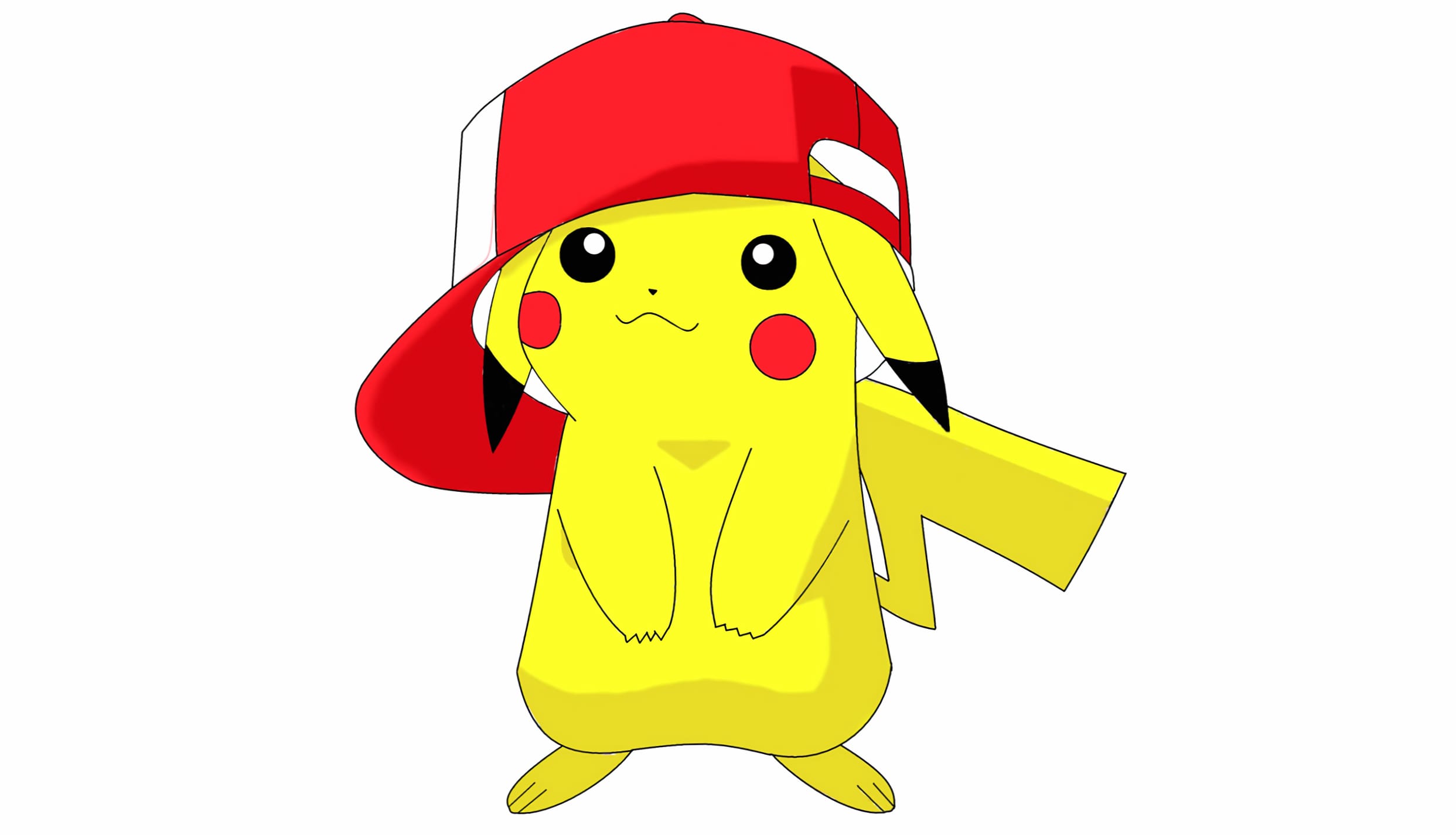 Pikachu in Cap HD Anime Wallpaper wallpapers HD quality