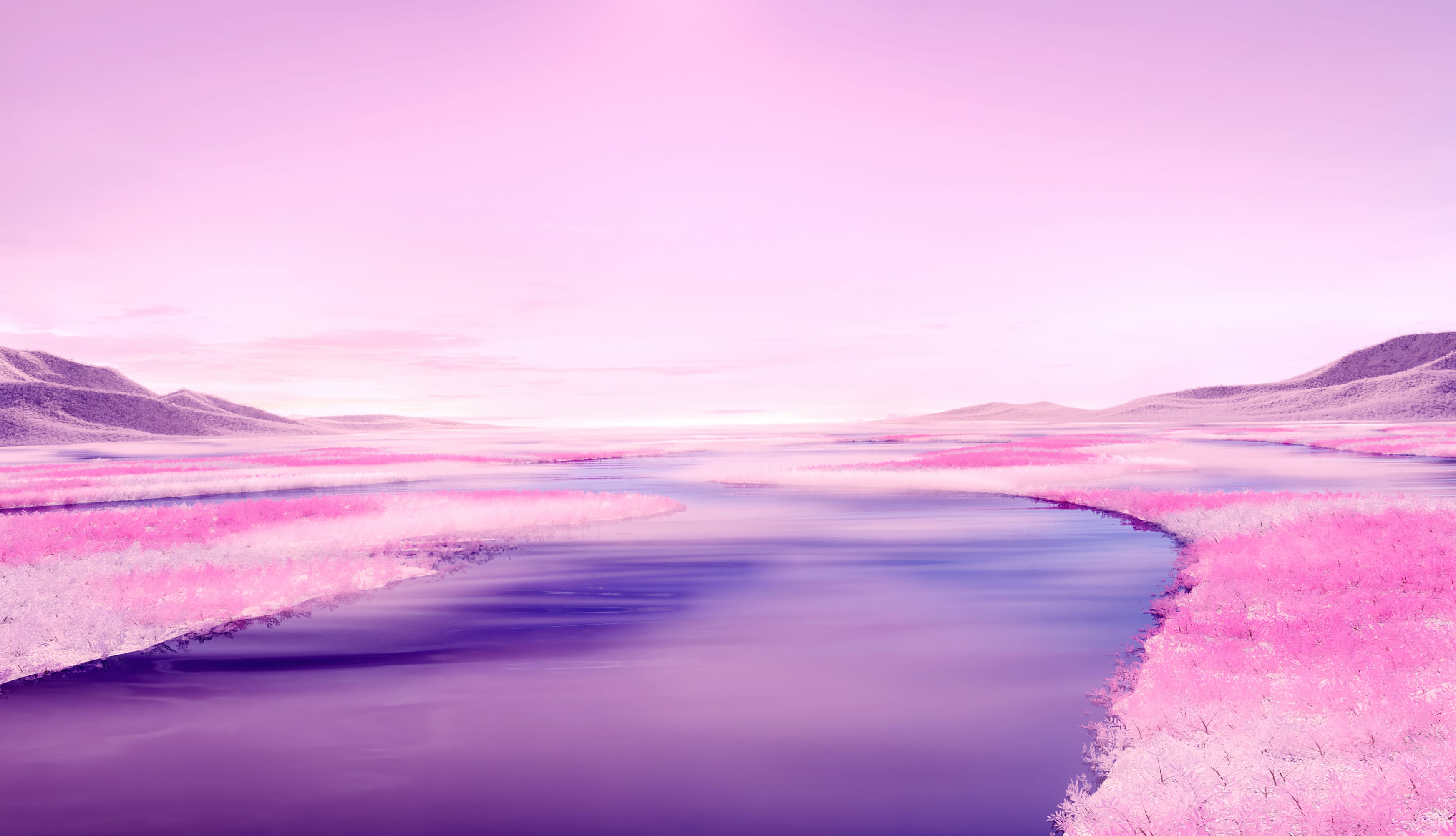 Pink aesthetic River wallpapers HD quality