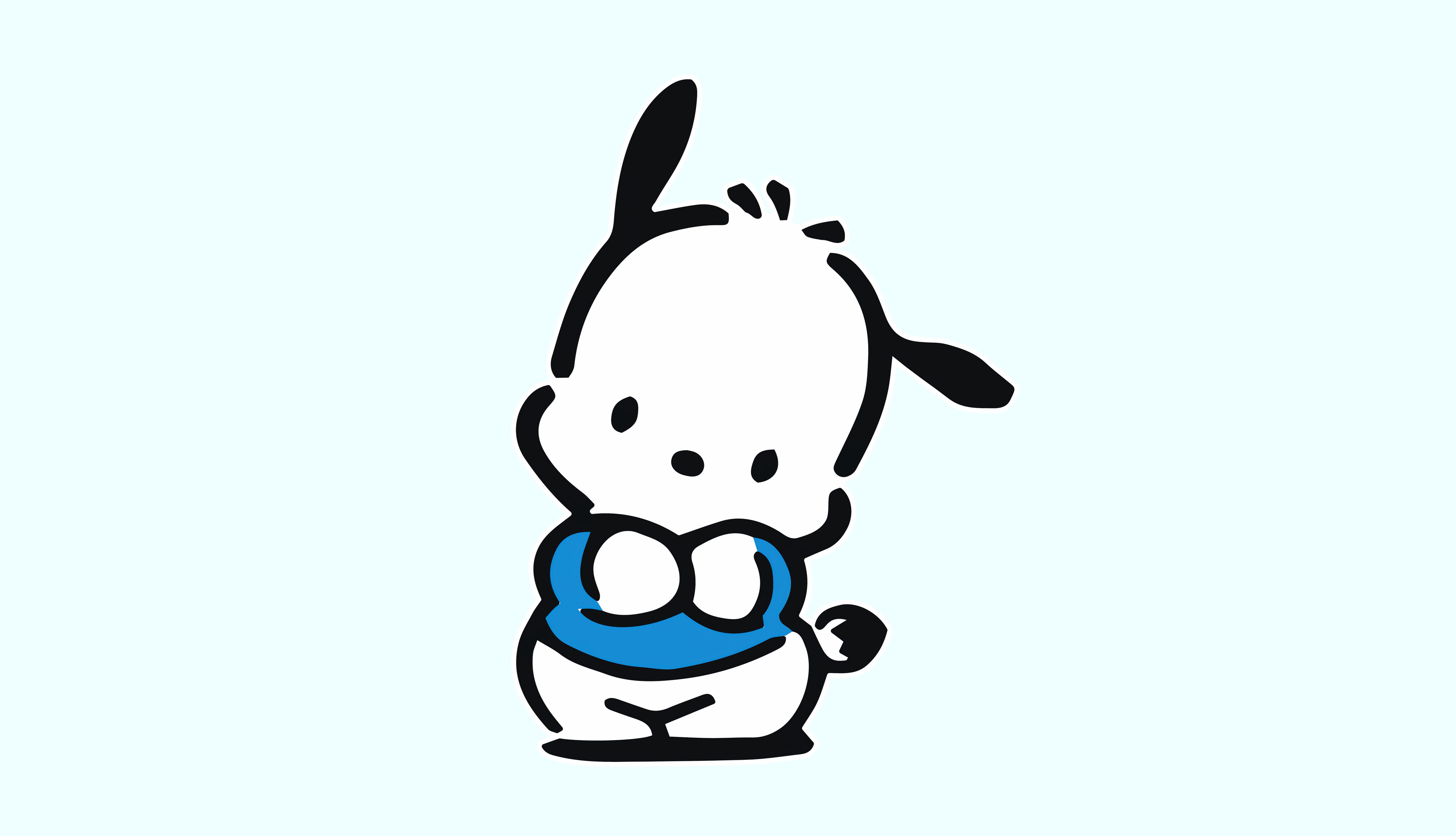 Pochacco Anime - Cute Desktop Background at 1366 x 768 HD size wallpapers HD quality