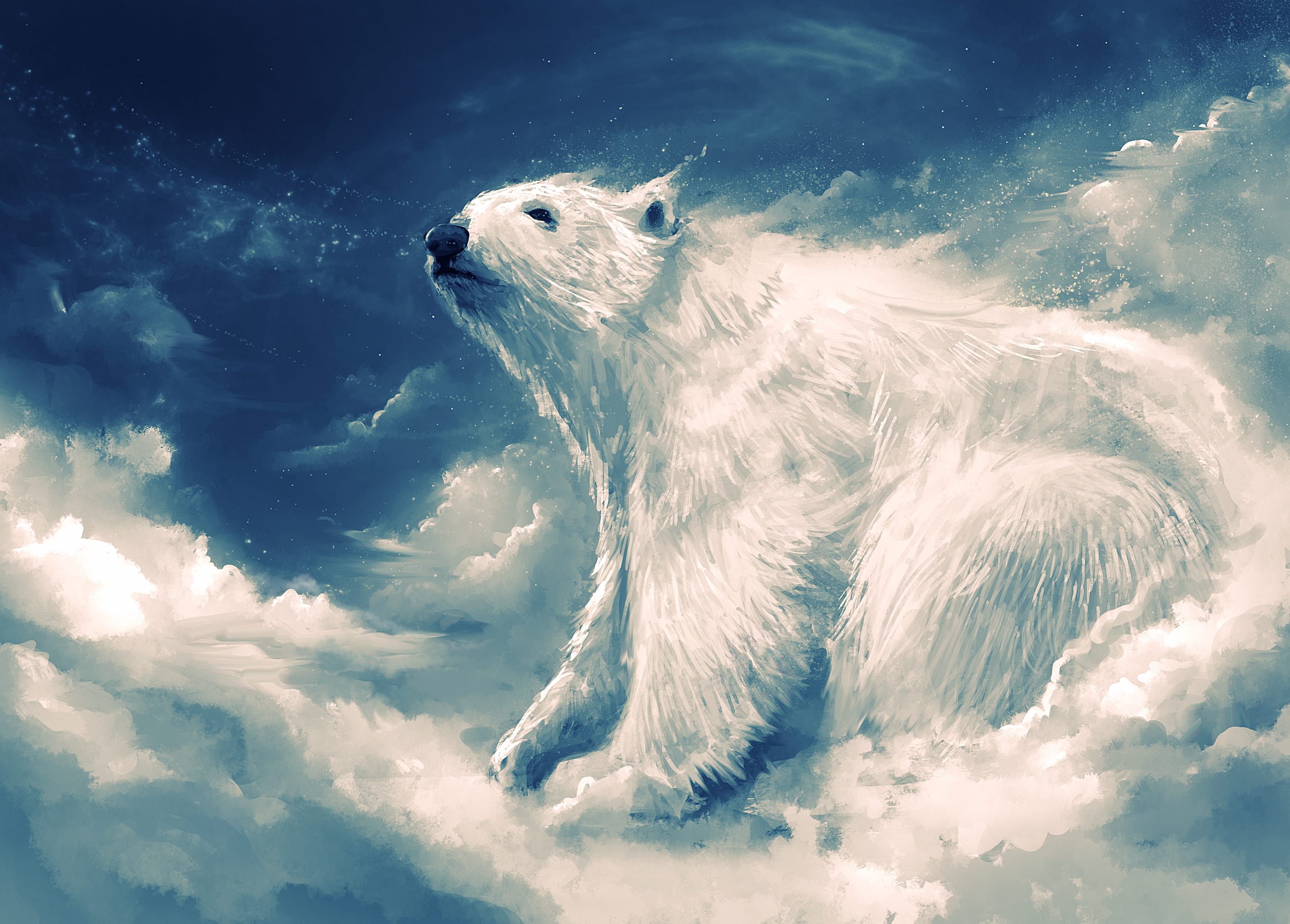 Polar Bear in the Sky - wallpapers HD quality