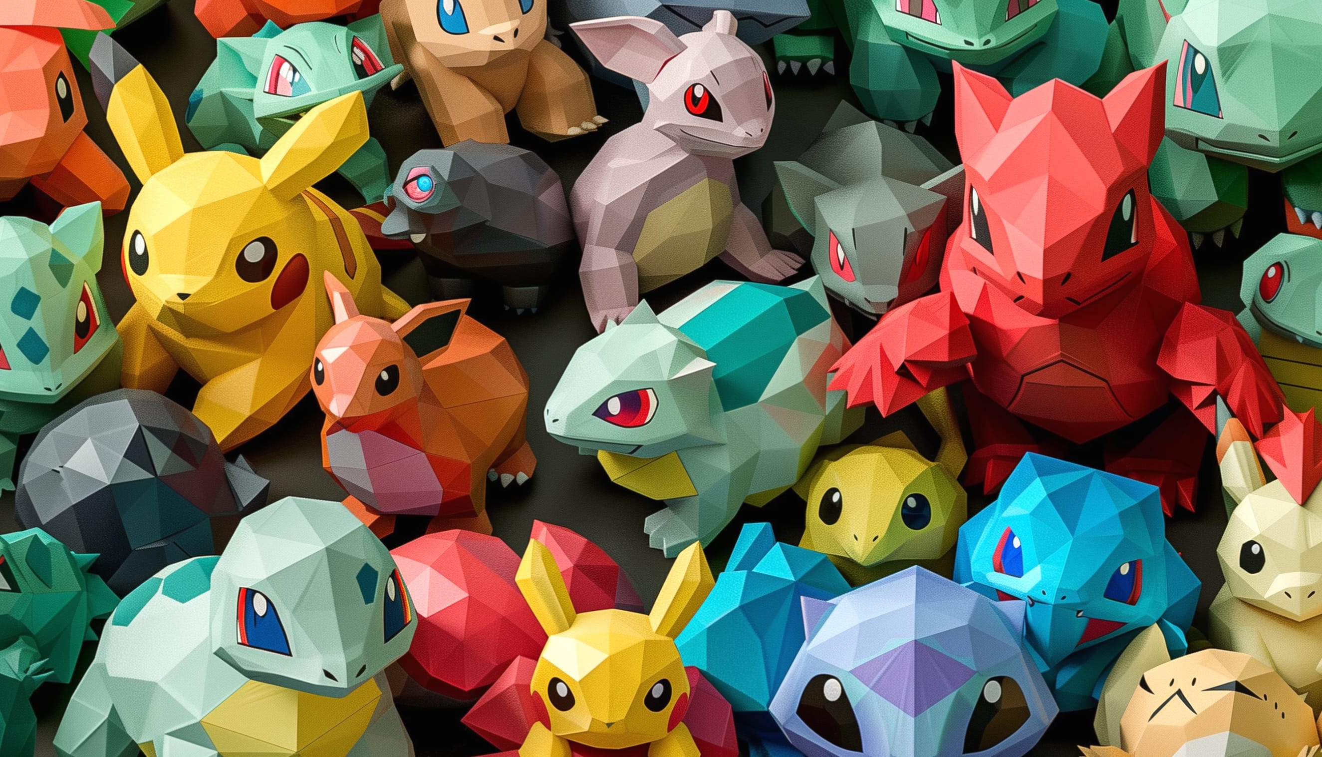 Polygonal Pokemon Collection wallpapers HD quality