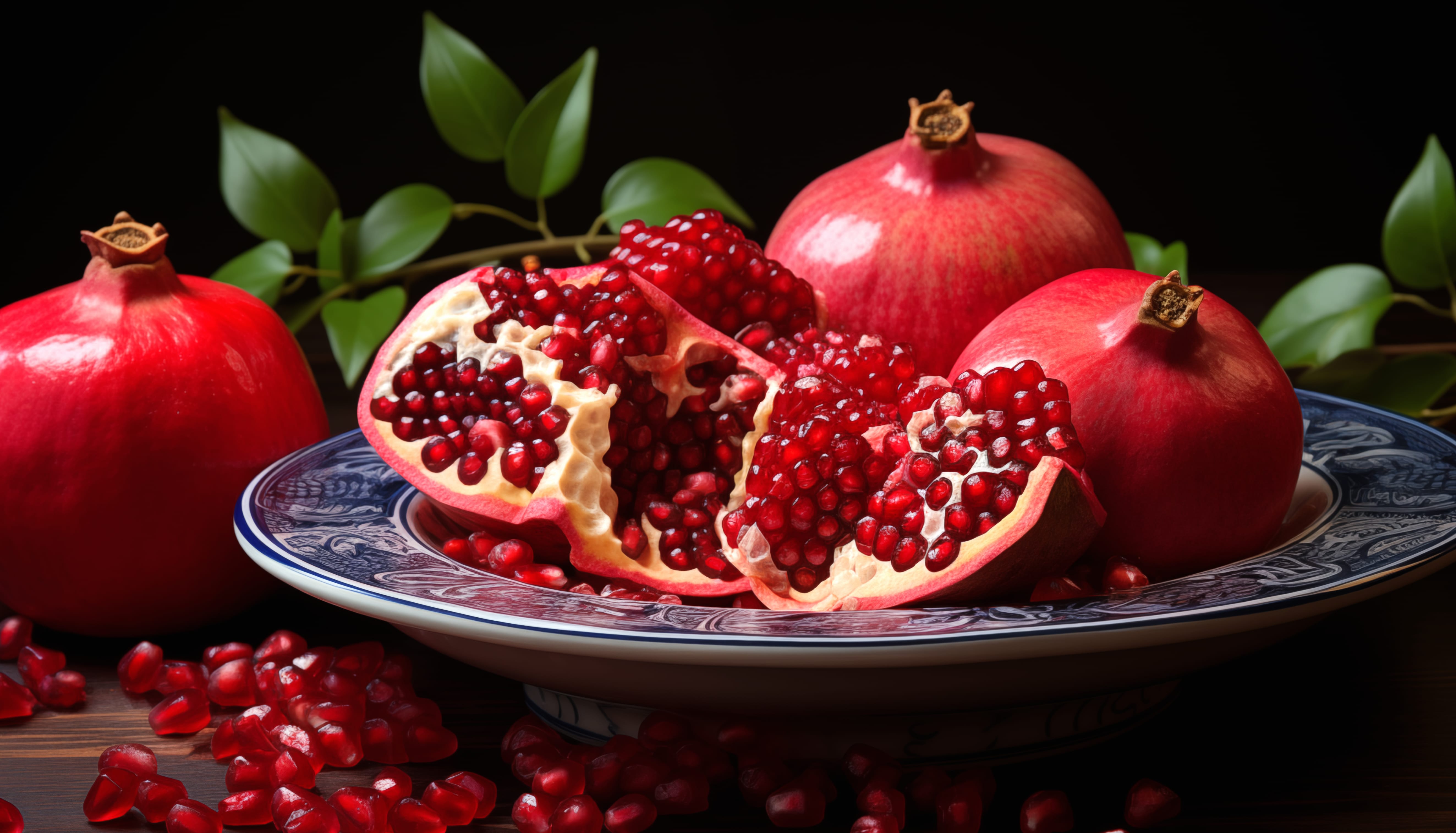 Pomegranate Delight at 2048 x 2048 iPad size wallpapers HD quality