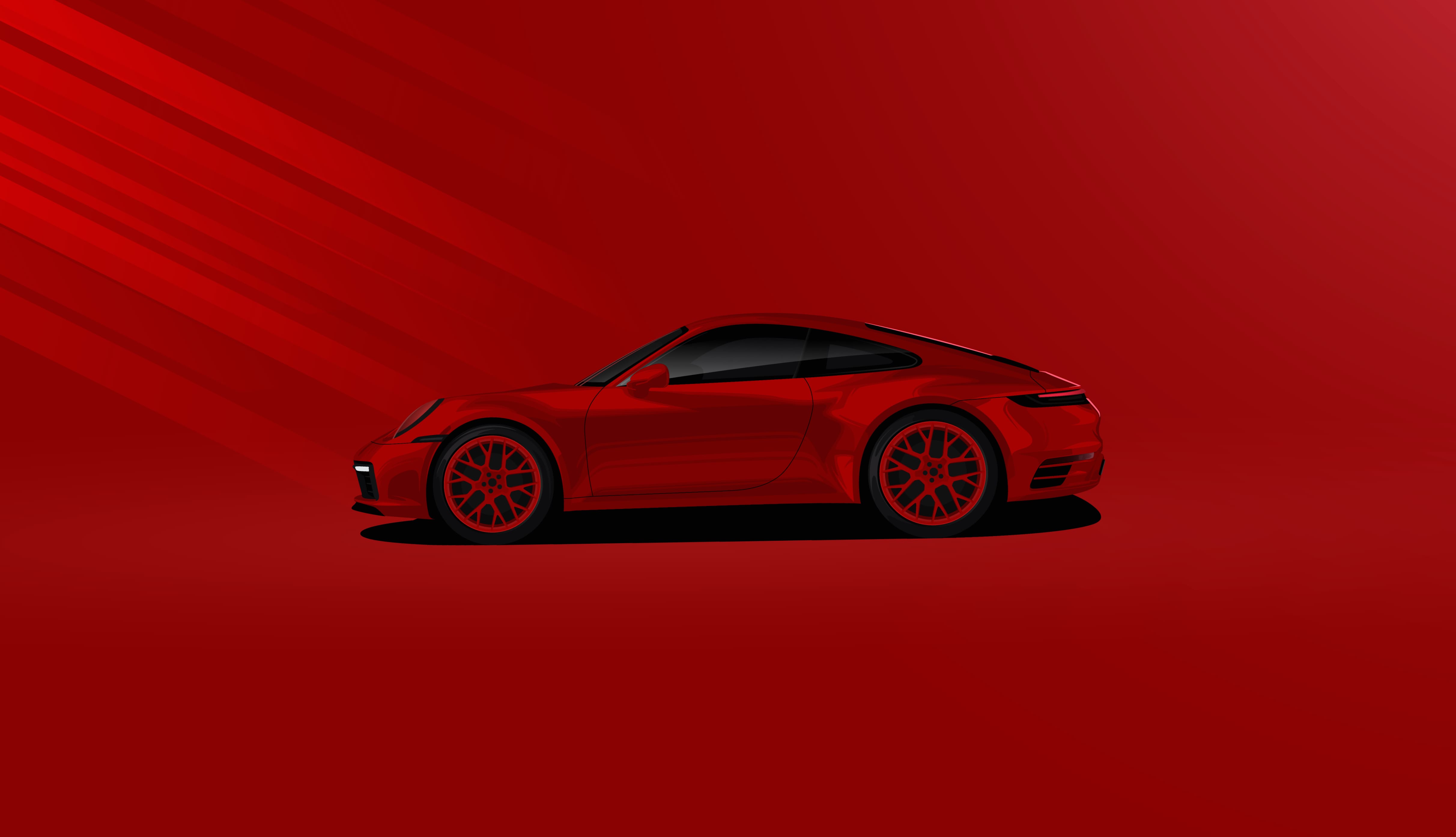 Porsche 911 Carrera 4s illustration wallpapers HD quality